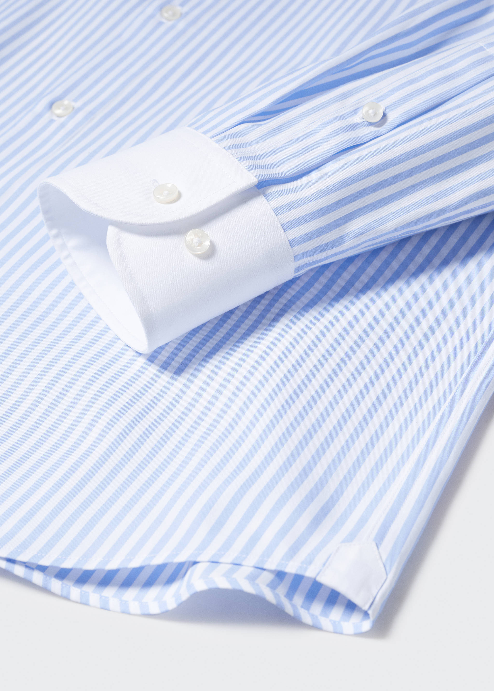 Kombiniertes Slim Fit-Anzughemd - Detail des Artikels 8