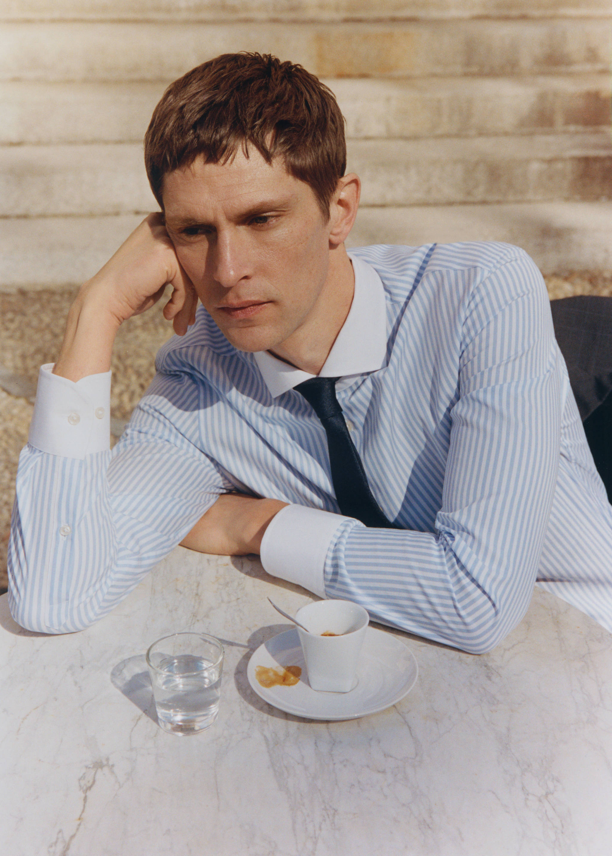 Kombiniertes Slim Fit-Anzughemd - Detail des Artikels 5