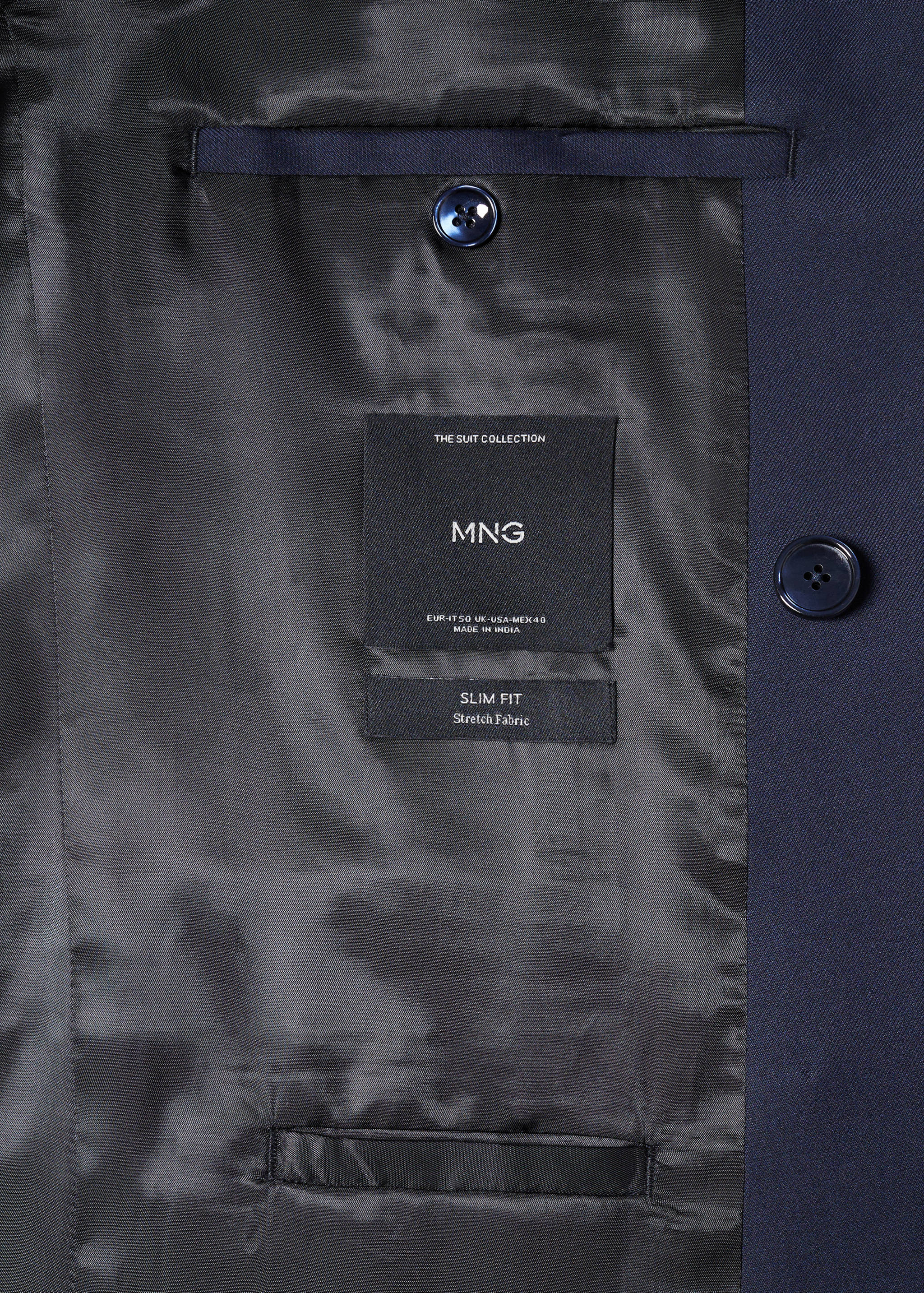 Slim fit-kavaj med omlott - Detaljer om artikeln 8