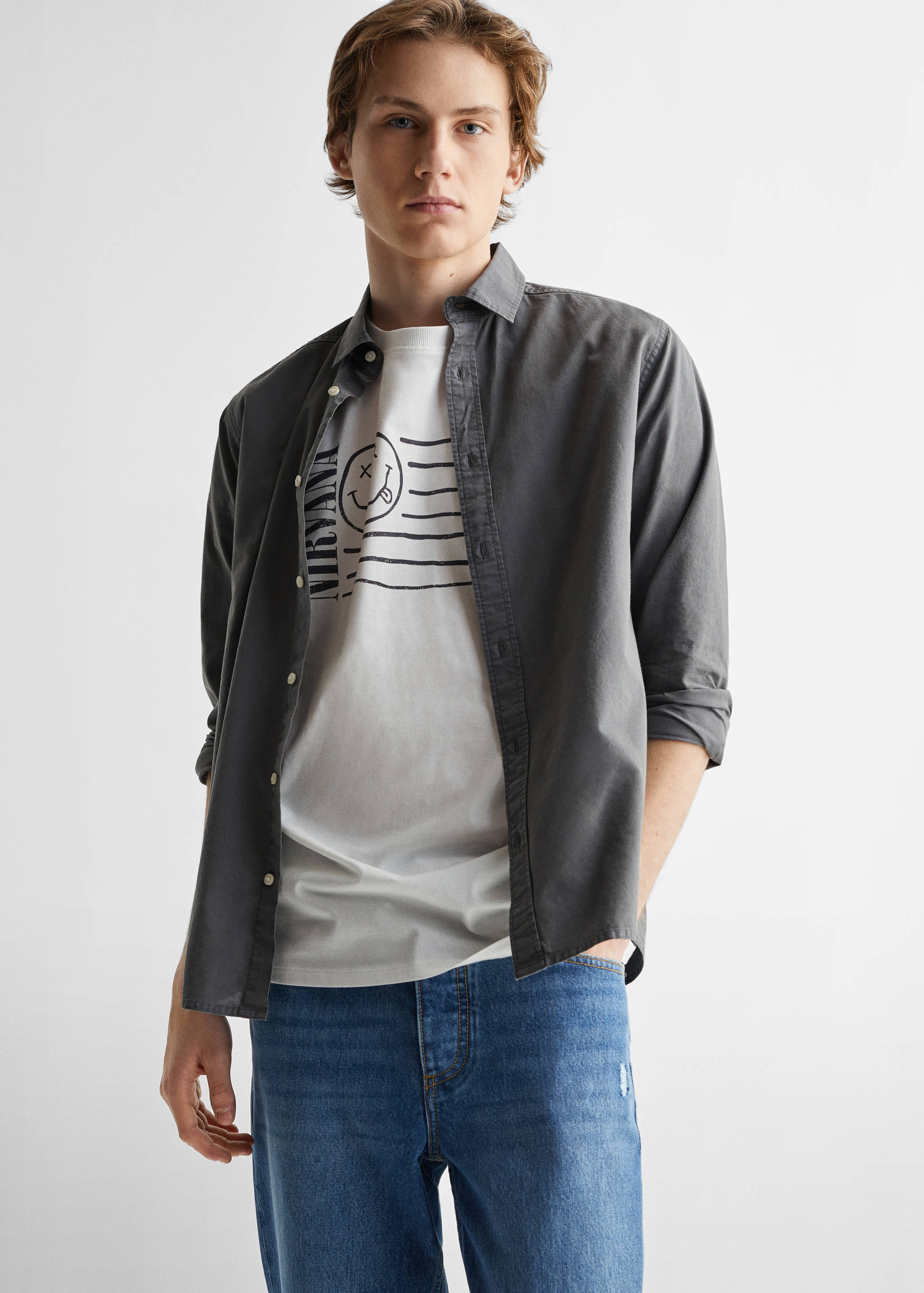 T-Shirt mit Nirvana-Design - Mittlere Ansicht