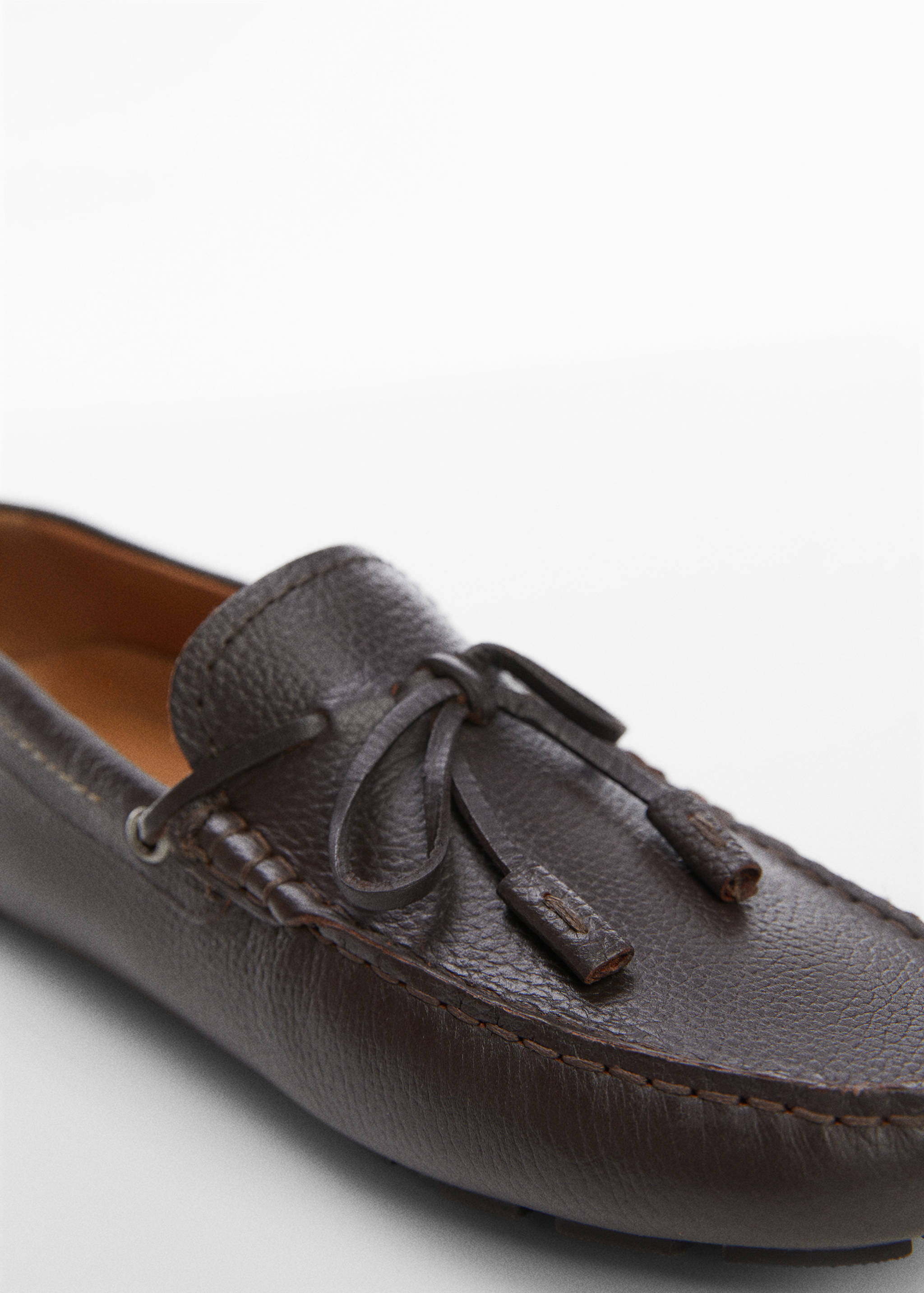 Mocassins cuir pompons - Détail de l'article 1