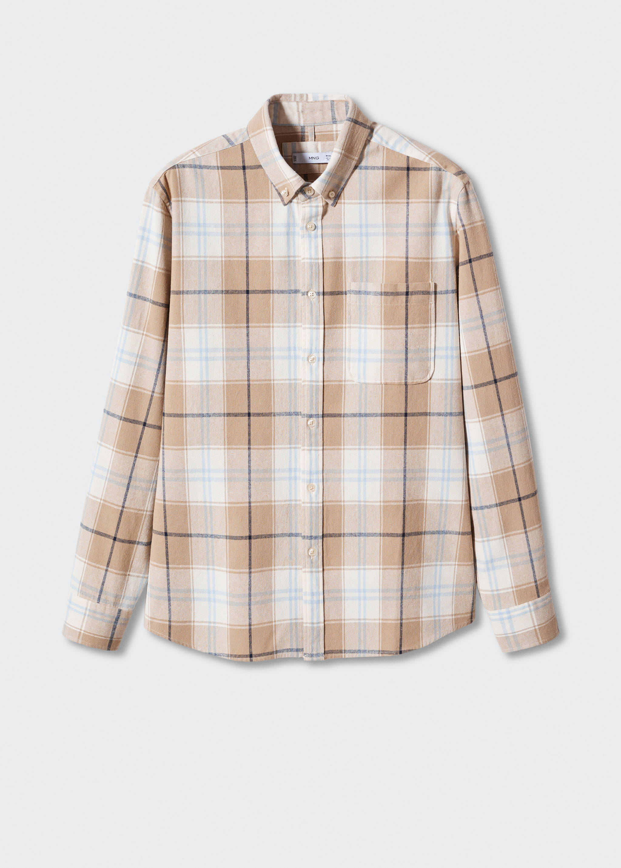 Chemise regular fit à carreaux en coton - Article sans modèle