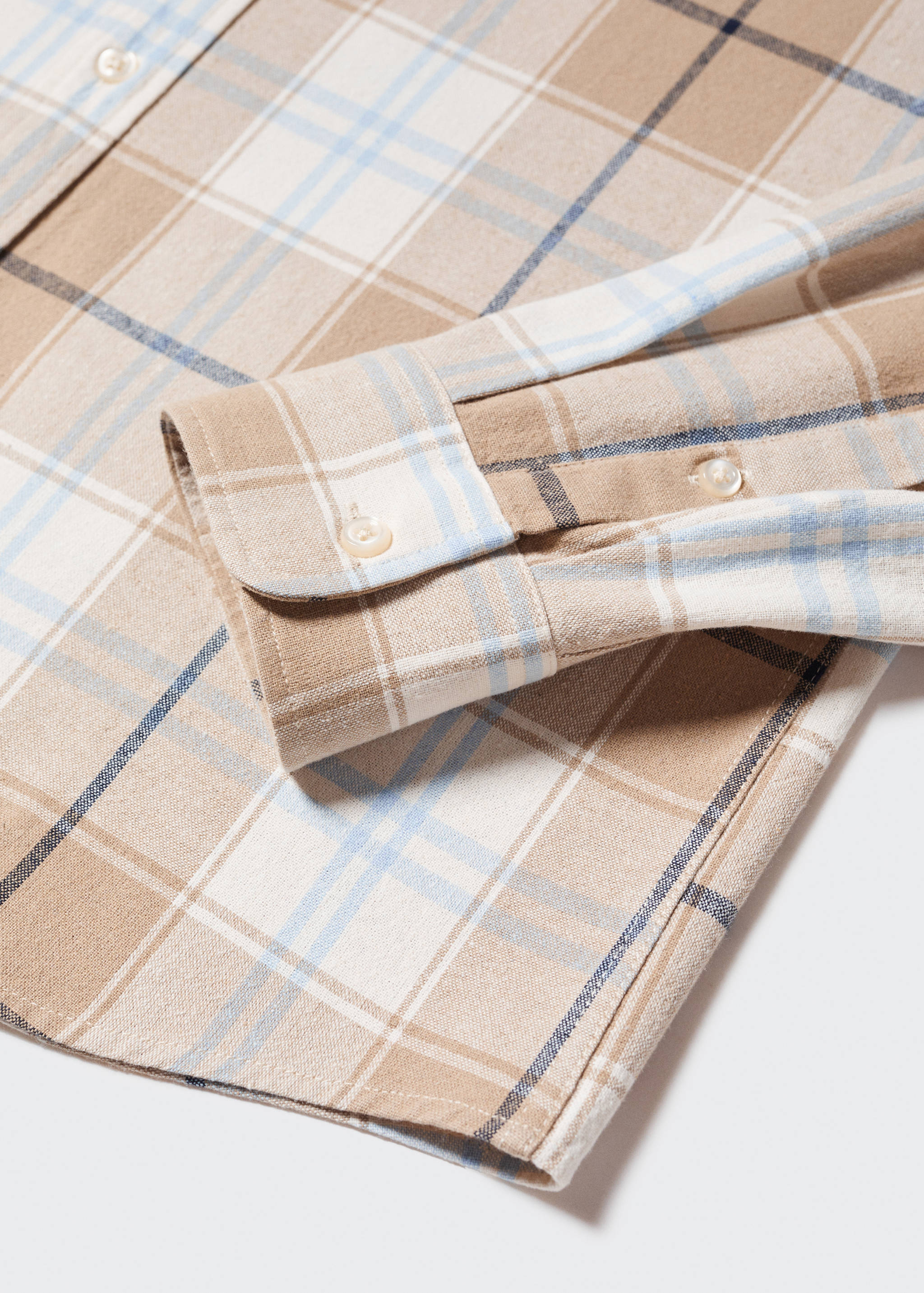 Chemise regular fit à carreaux en coton - Détail de l'article 8