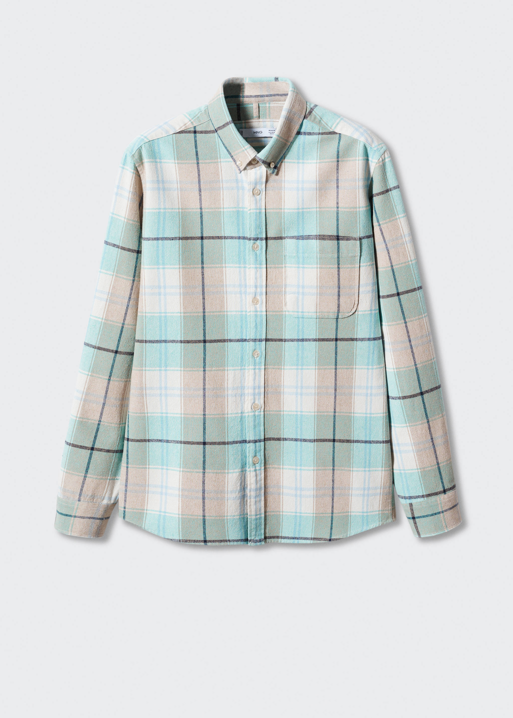 Chemise regular fit à carreaux en coton - Article sans modèle