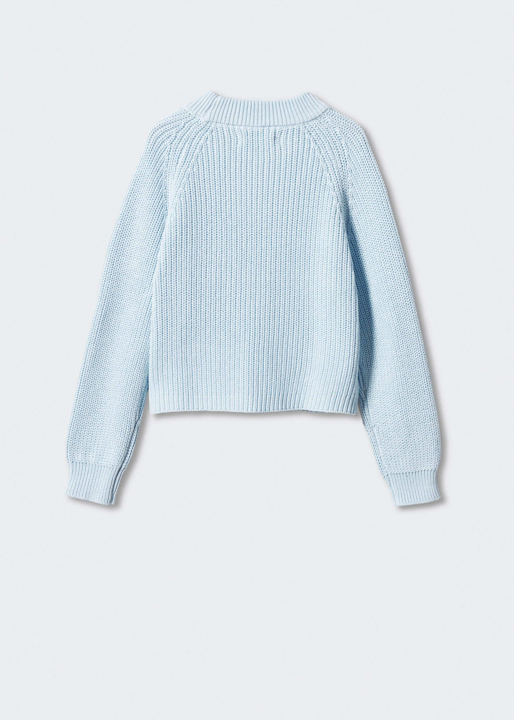 Knitted braided sweater - Reverse of the article