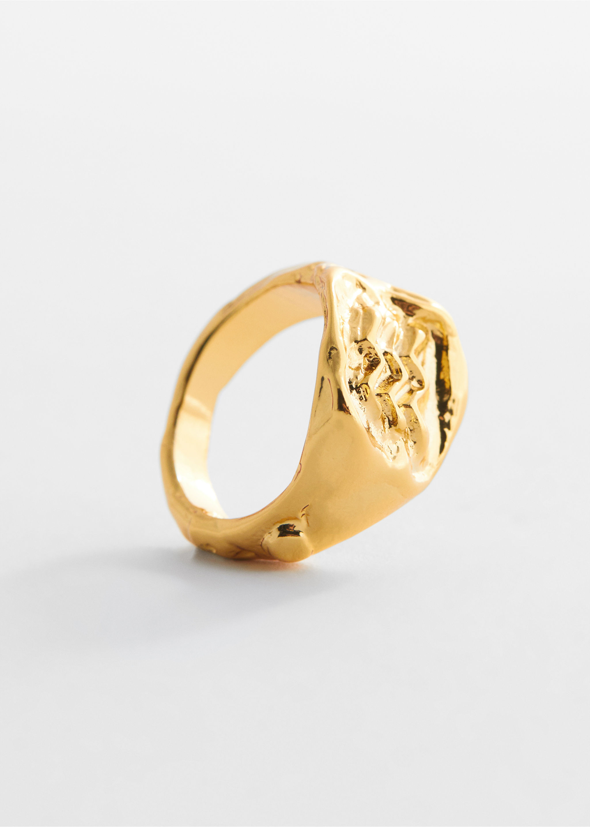 Anillo sello relieve - Plano medio