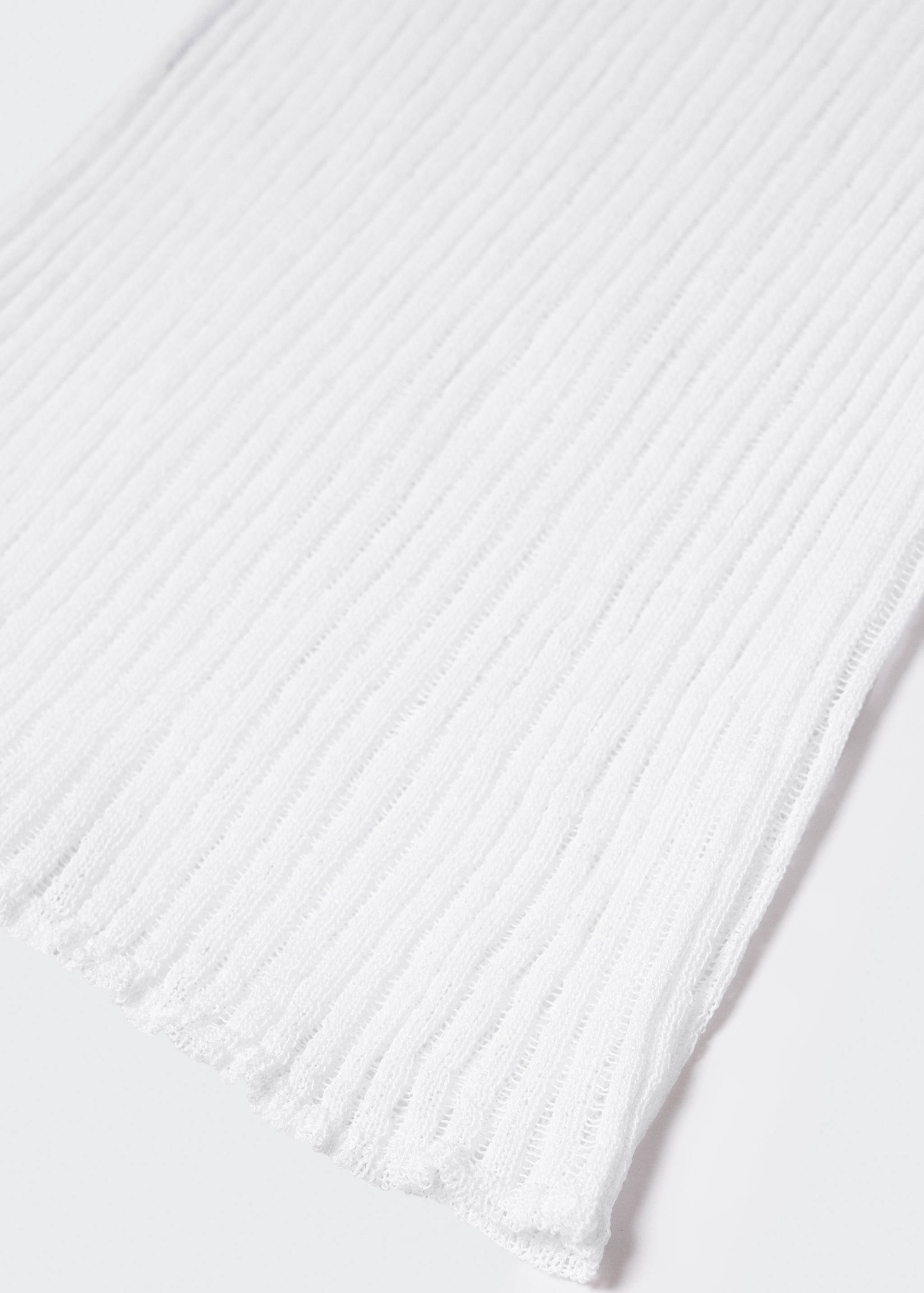 Ribbed crochet-knit top - Details of the article 8