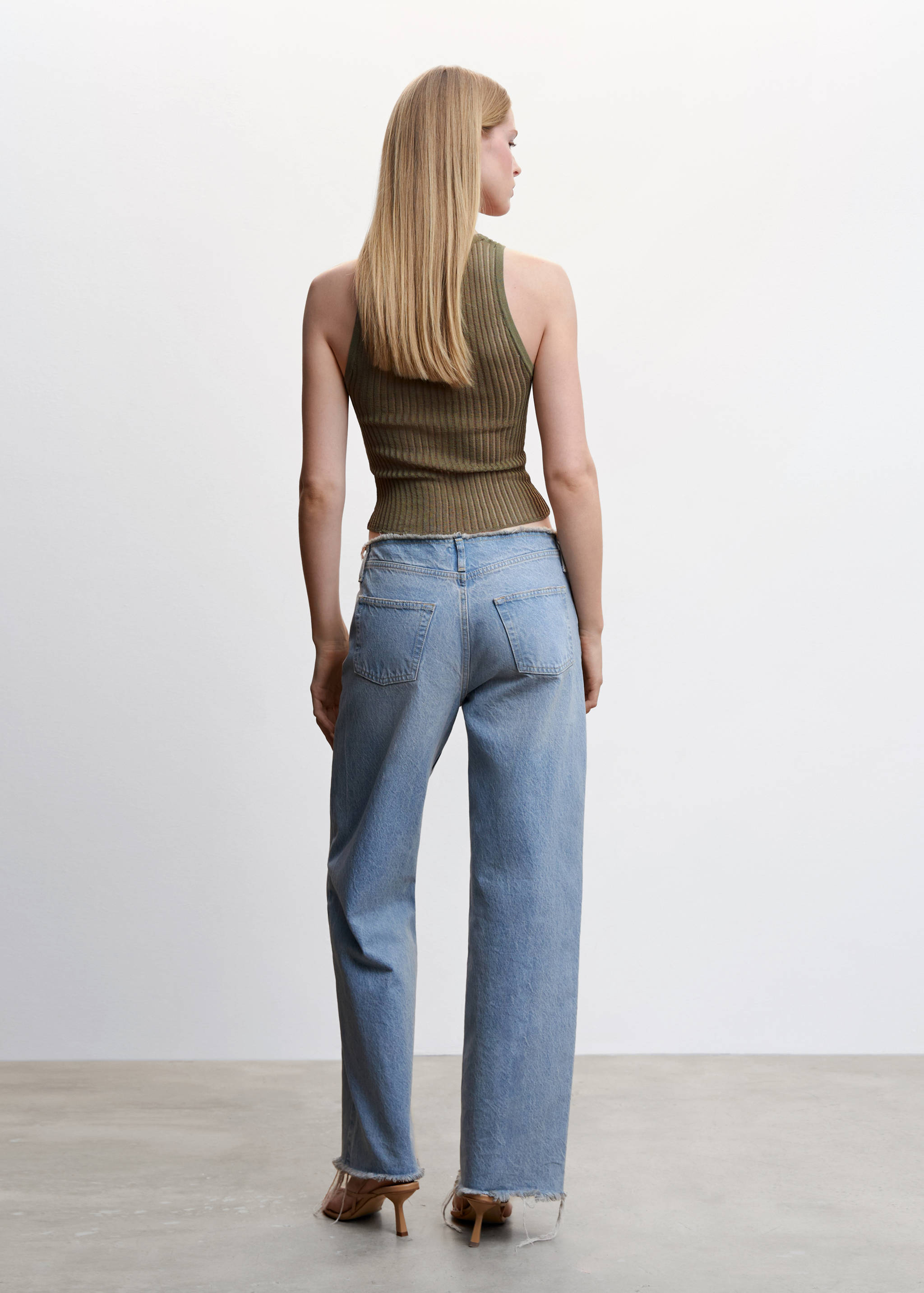 Top canalé punto desagujado - Reverso del artículo