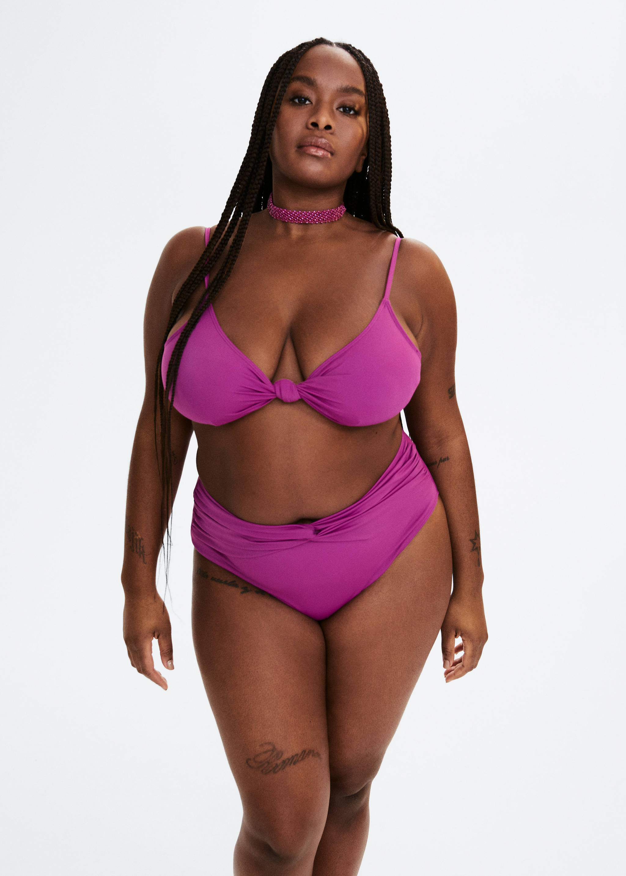 High-waist bikini bottoms - Medium plane