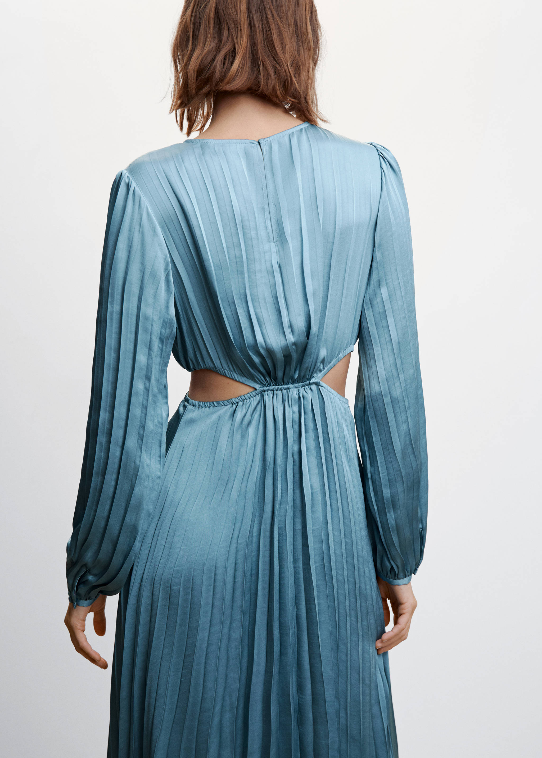 Pleated satin dress - Details of the article 6
