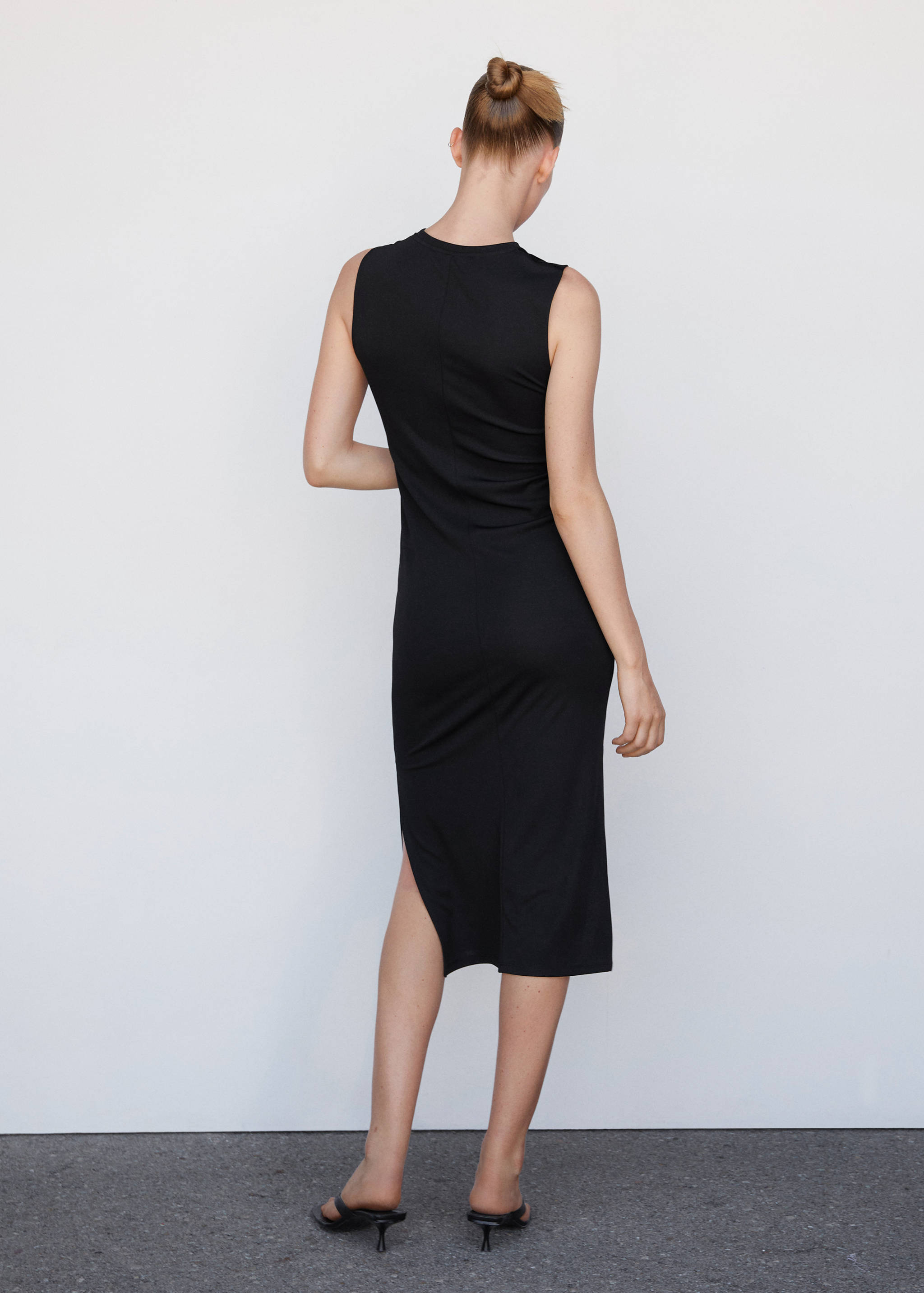 Satin panel dress - Reverse of the article