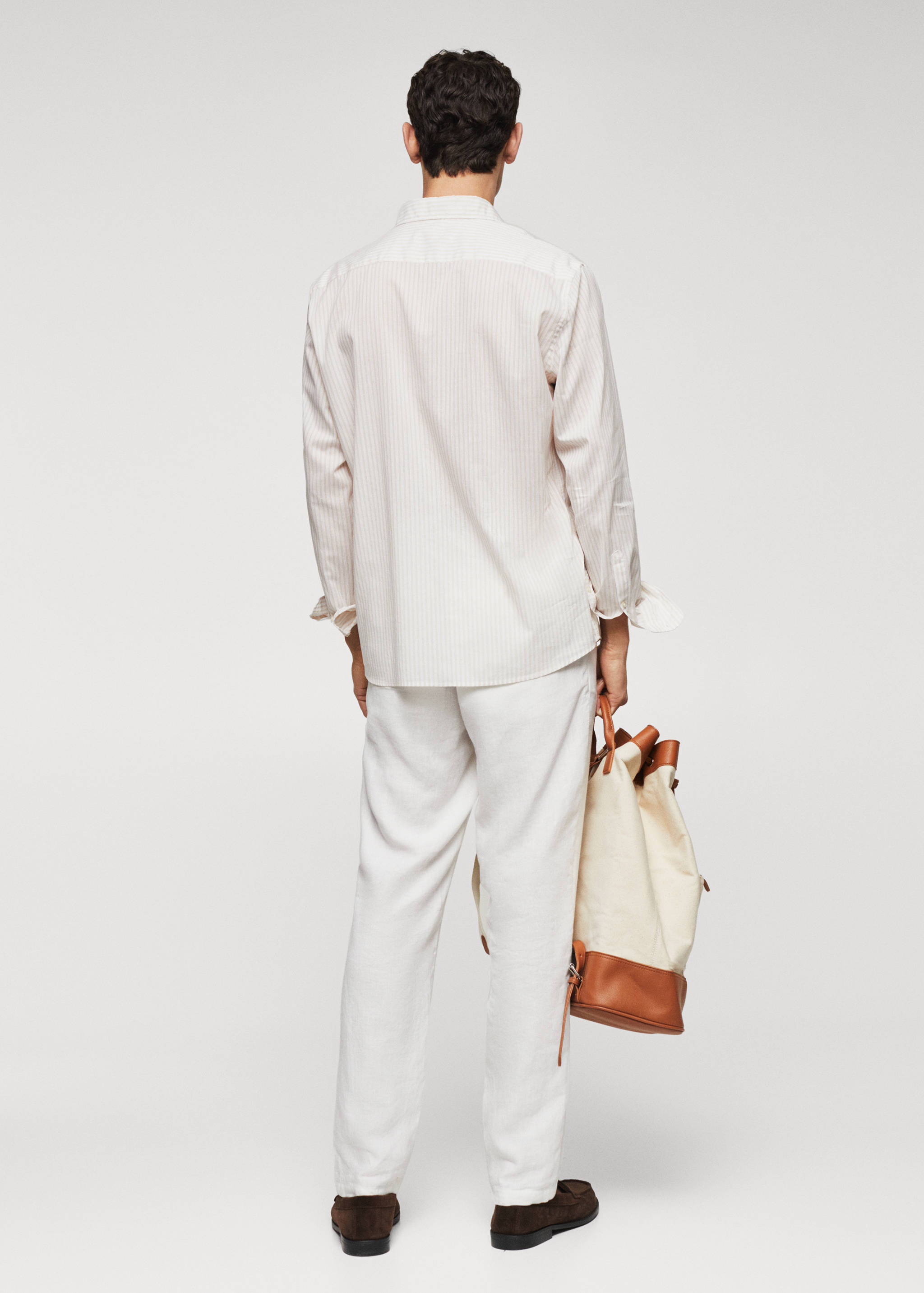 Chemise 100 % coton rayures - Verso de l’article