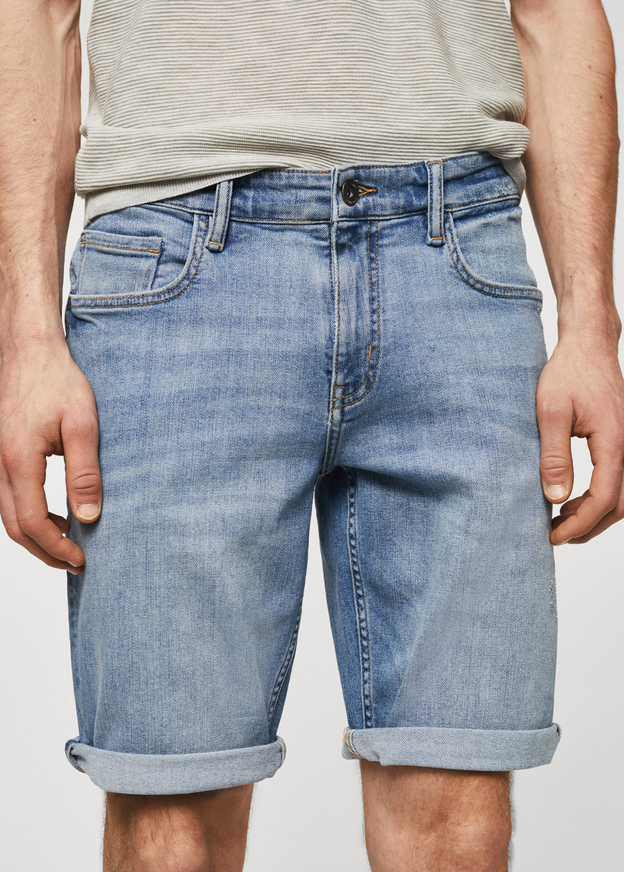 Slim Fit-Jeans-Bermudashorts - Detail des Artikels 1