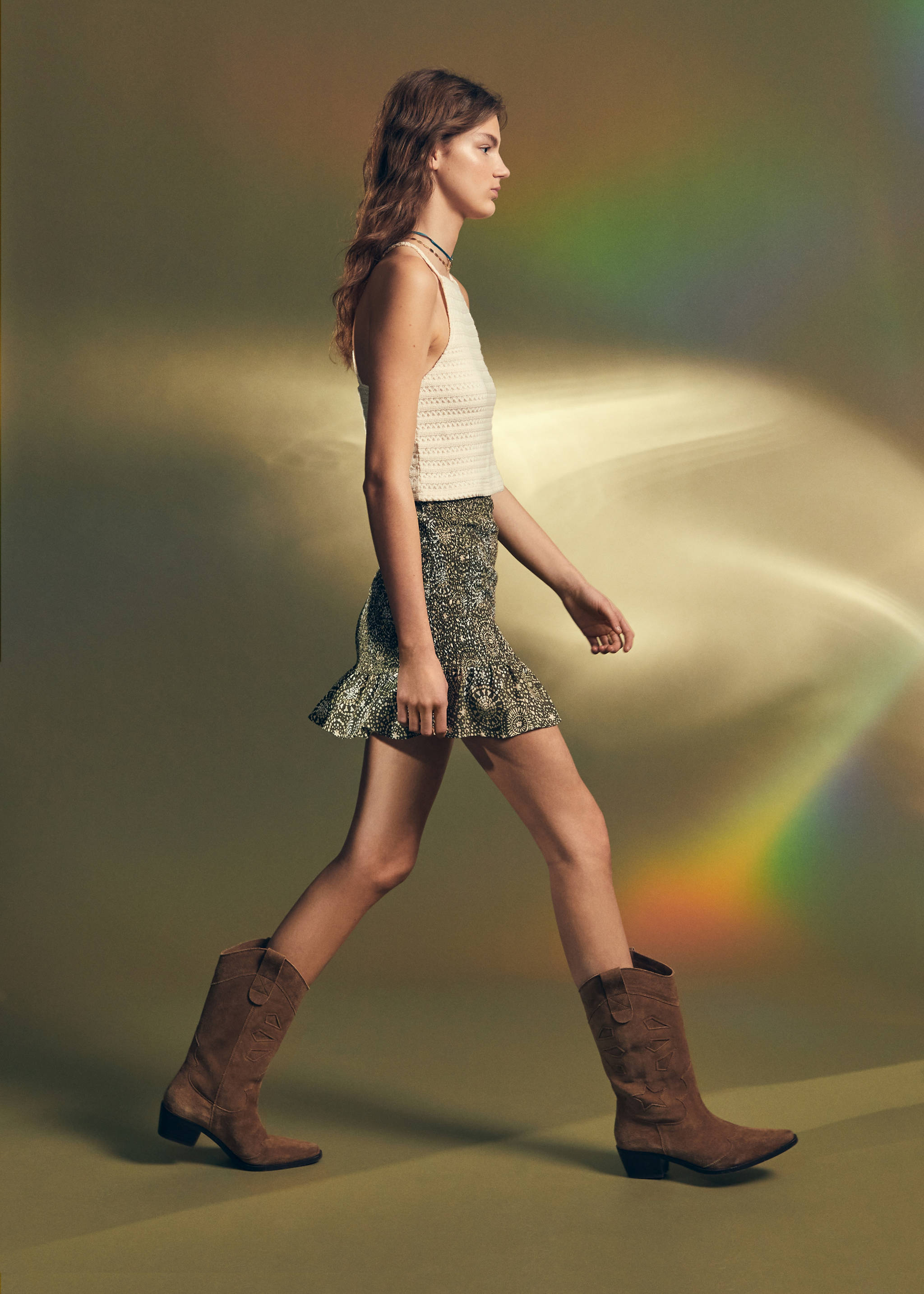 Geometric print miniskirt - Details of the article 5