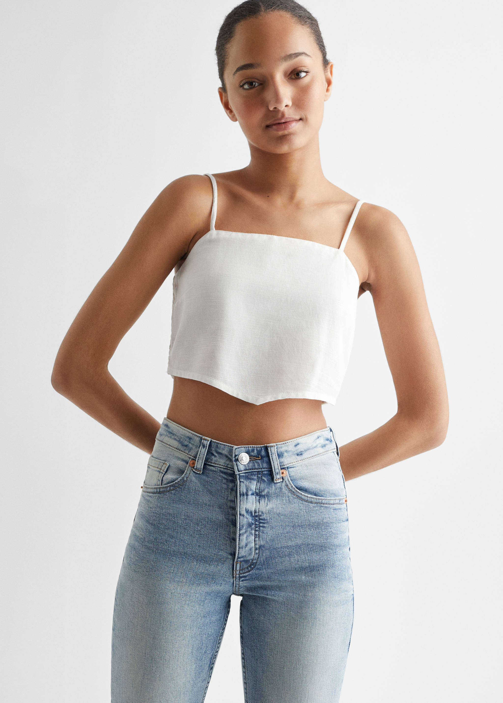 Flowy crop top - Medium plane