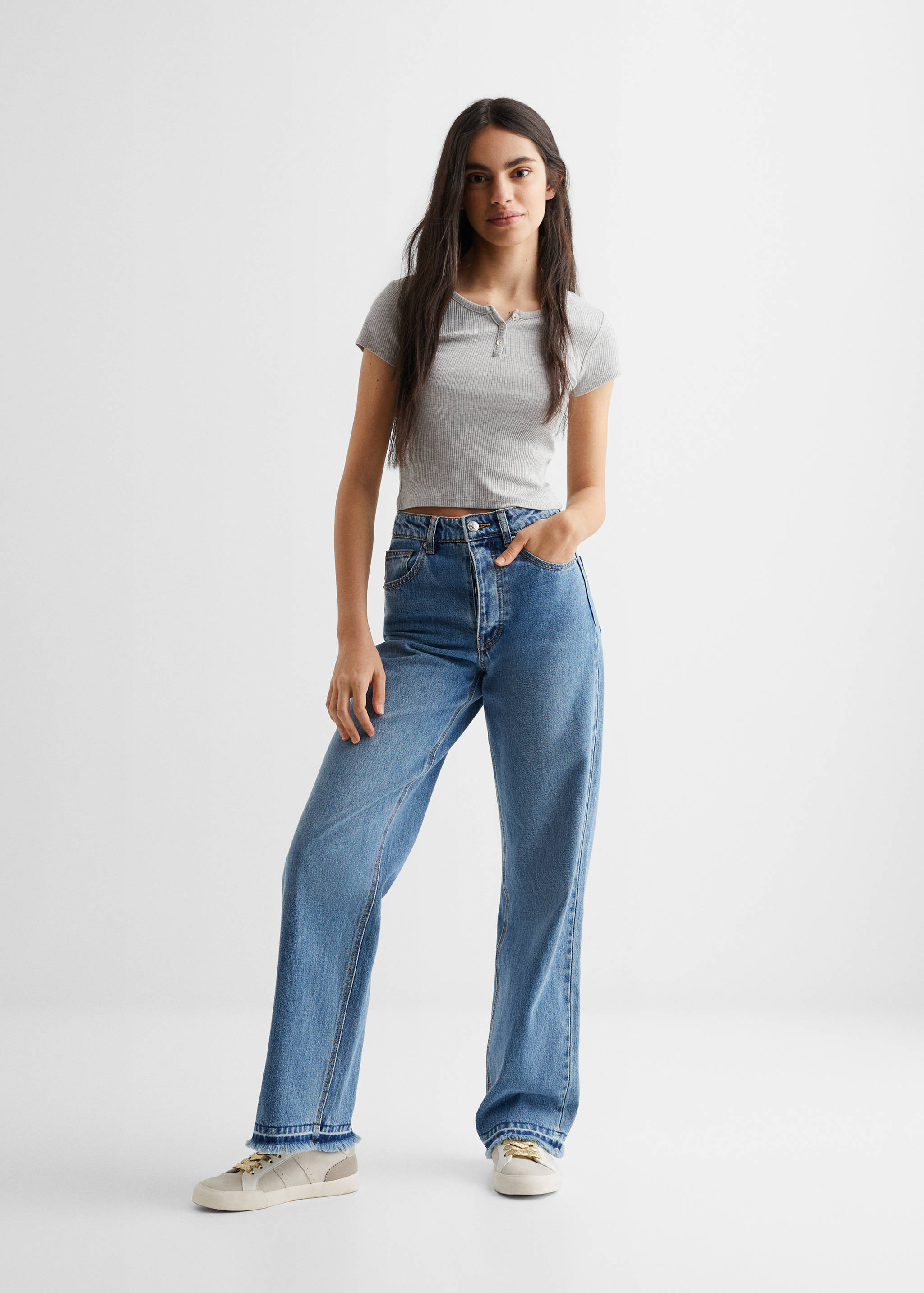 Knitted short-sleeve t-shirt - General plane