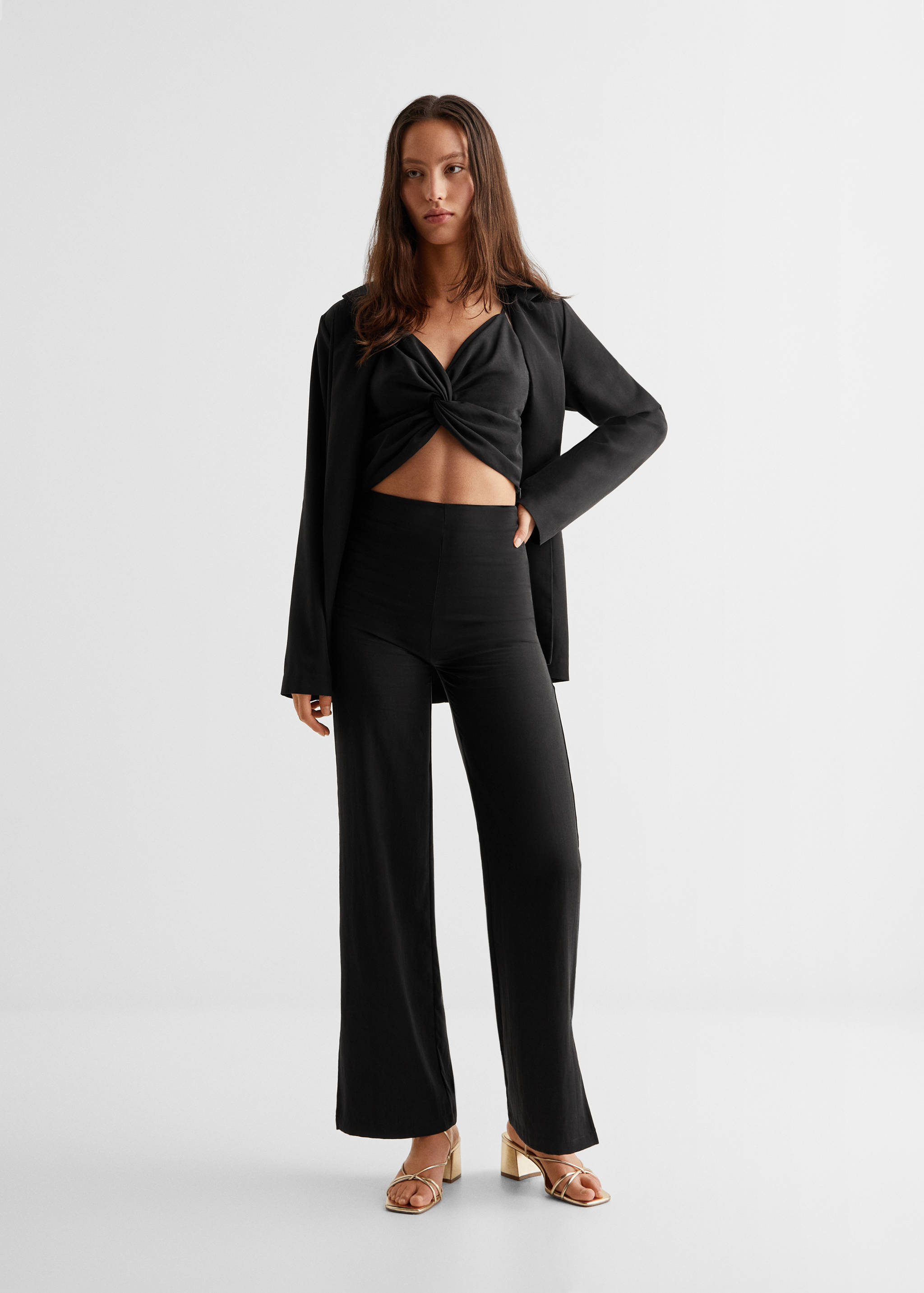 Kurzes Top in Wickel-Optik - Allgemeine Ansicht