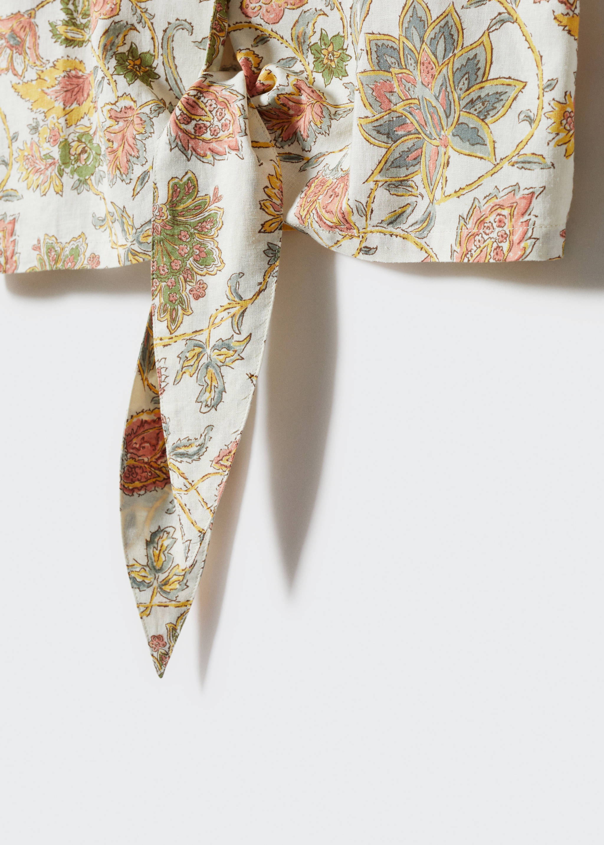 Camisa lino flores - Detalle del artículo 8