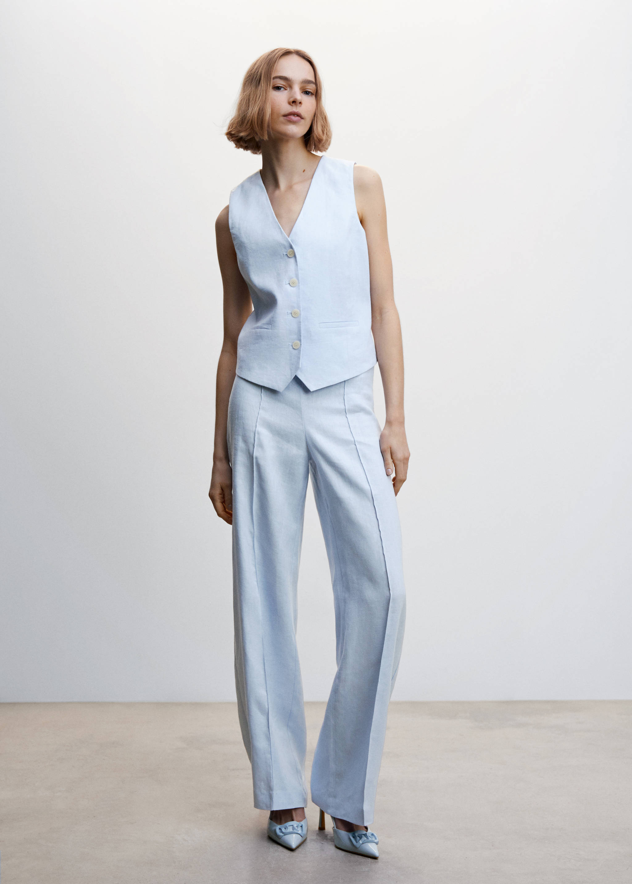 Pantalons wideleg 100% lli - Pla general