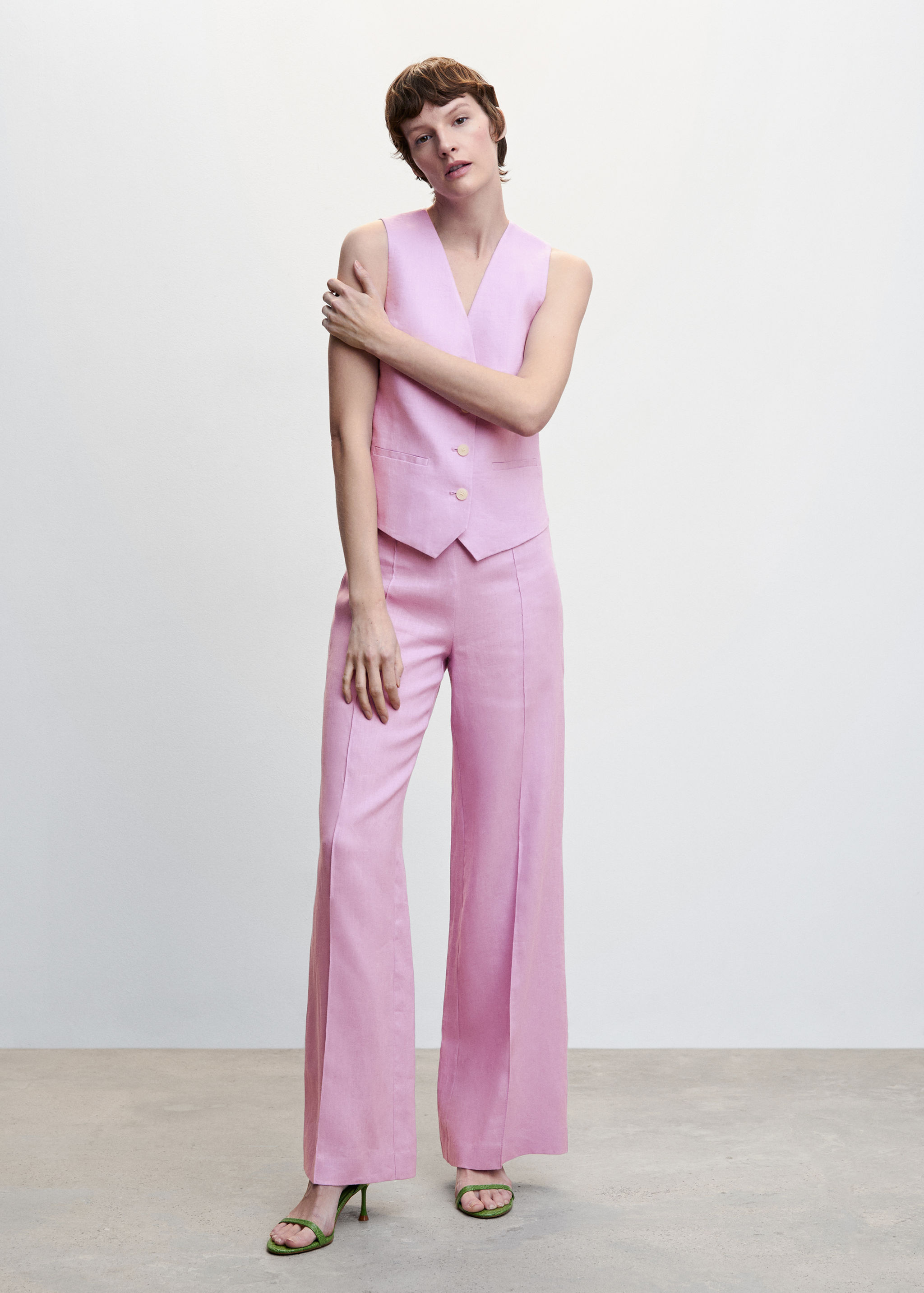 Pantalons wideleg 100% lli - Pla general