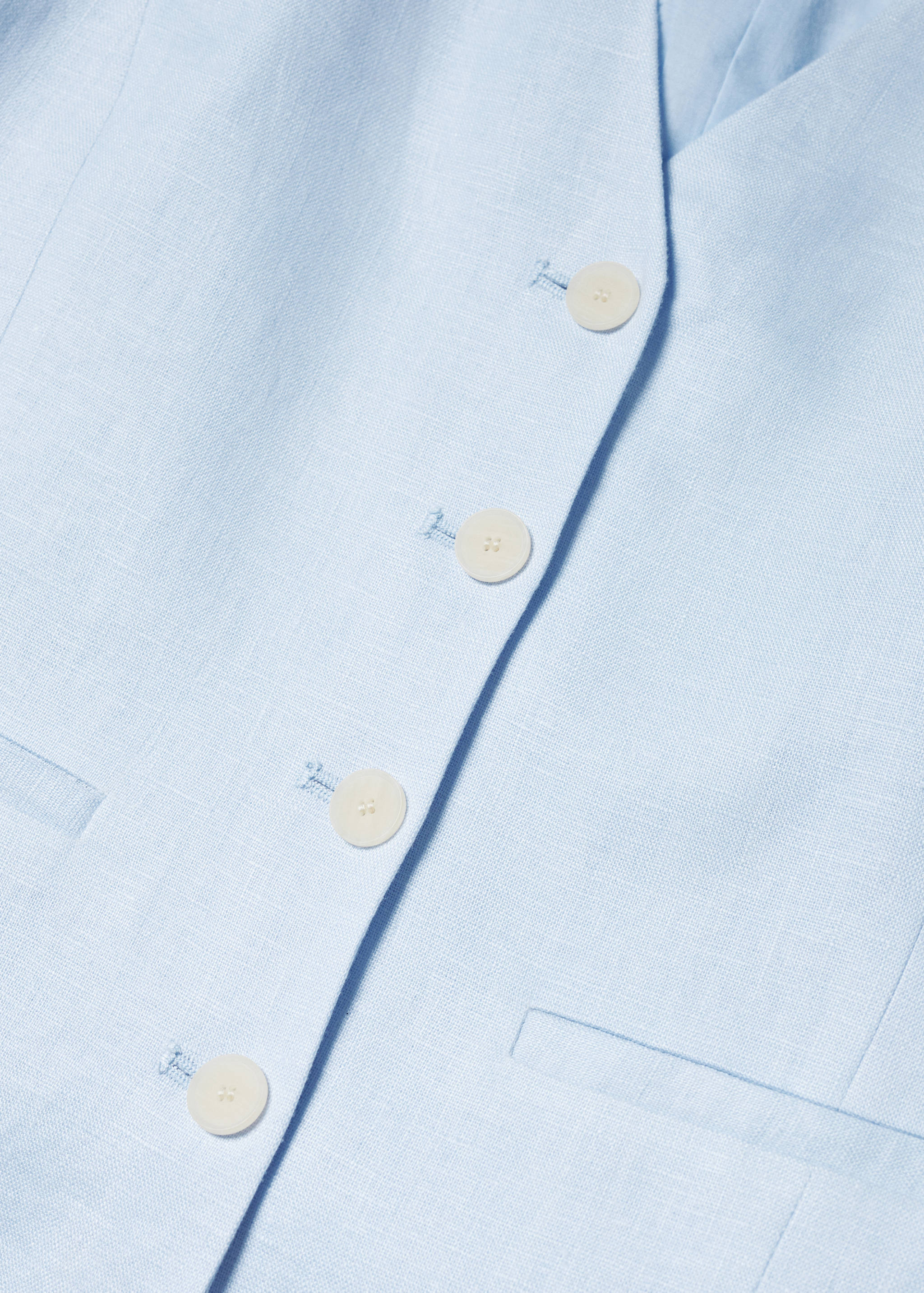 100% linen vest - Details of the article 8