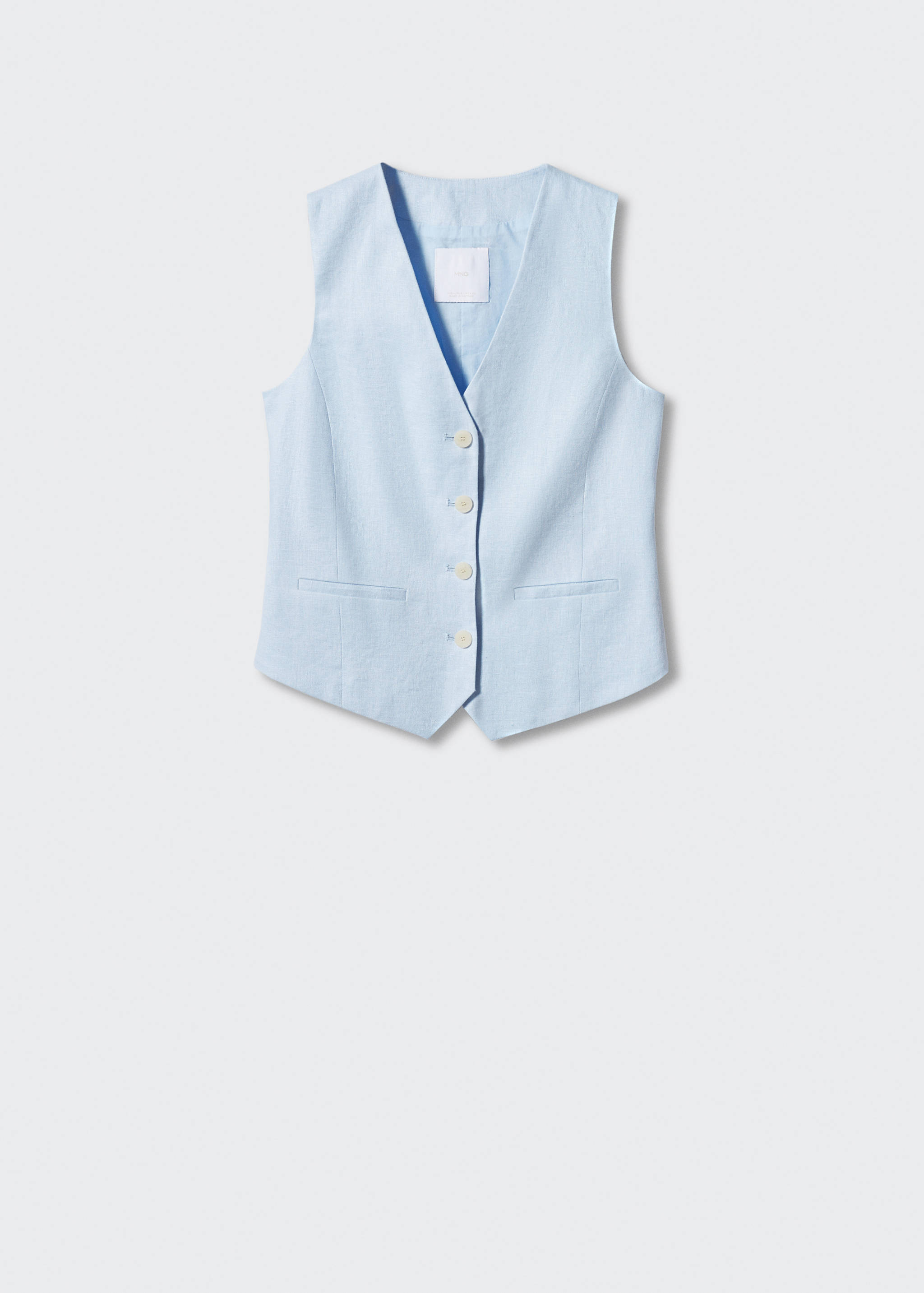 100% linen vest - Article without model