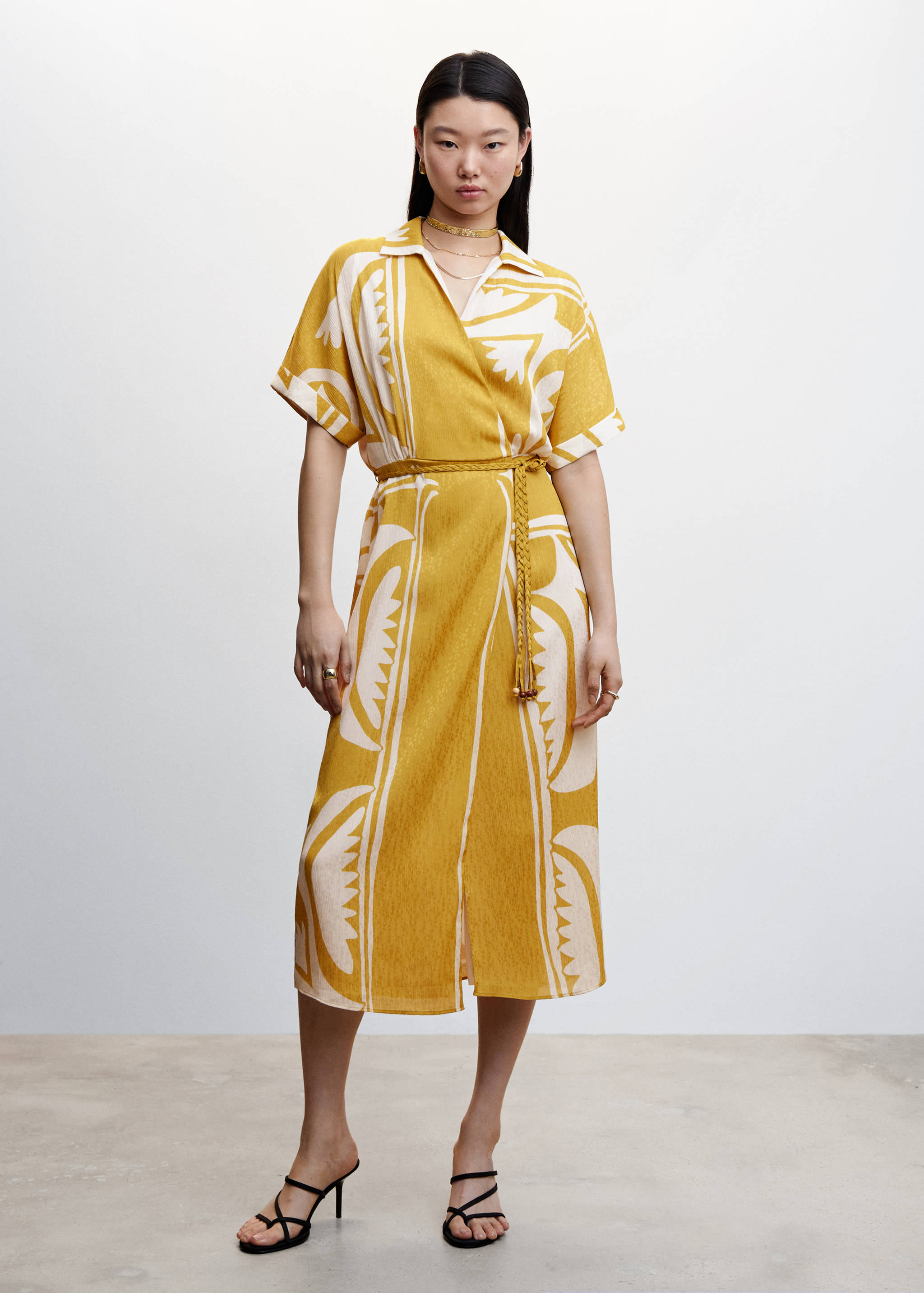 Printed shirt dress - General plane