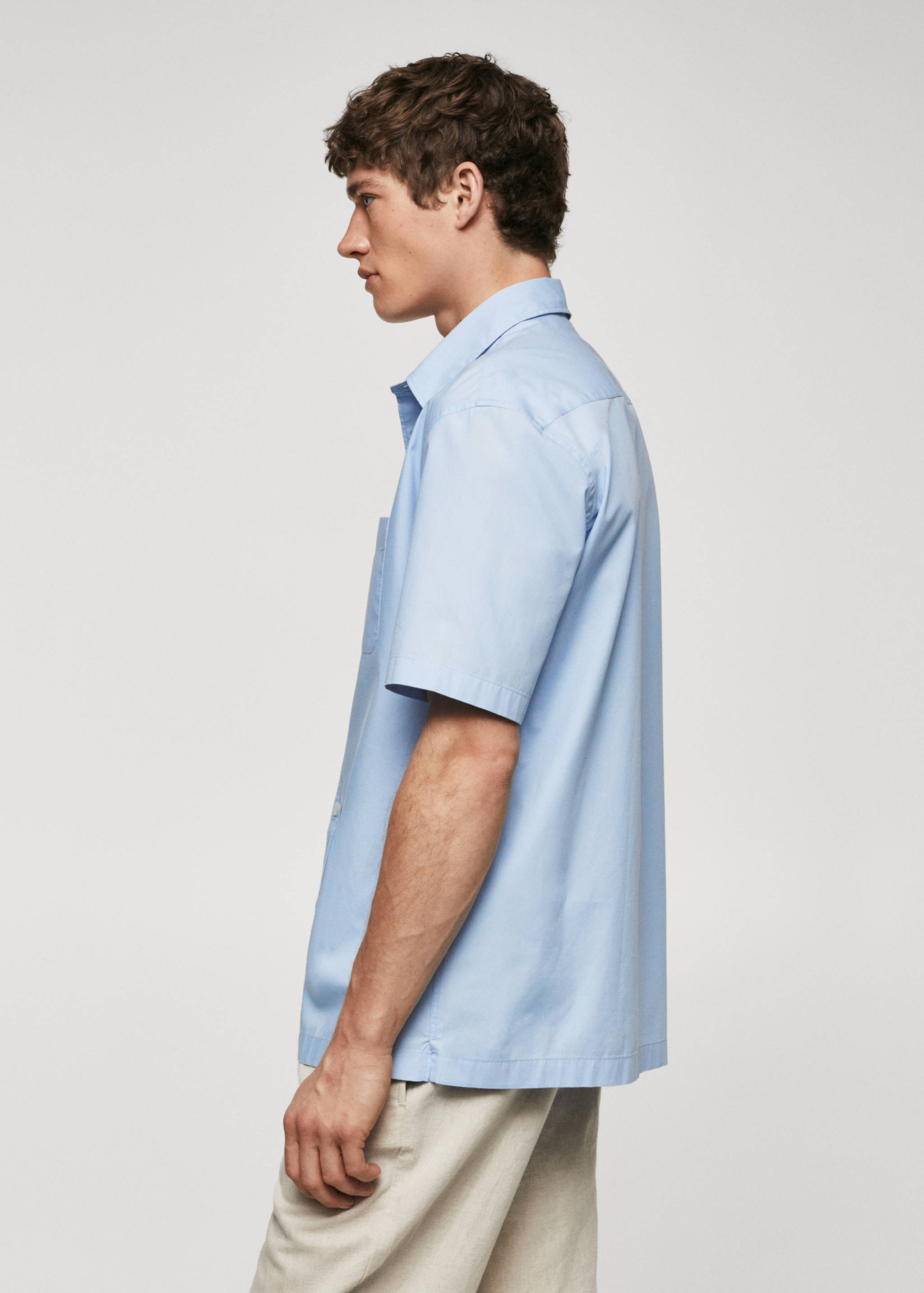 Regular-fit cotton short-sleeved shirt - Details of the article 2