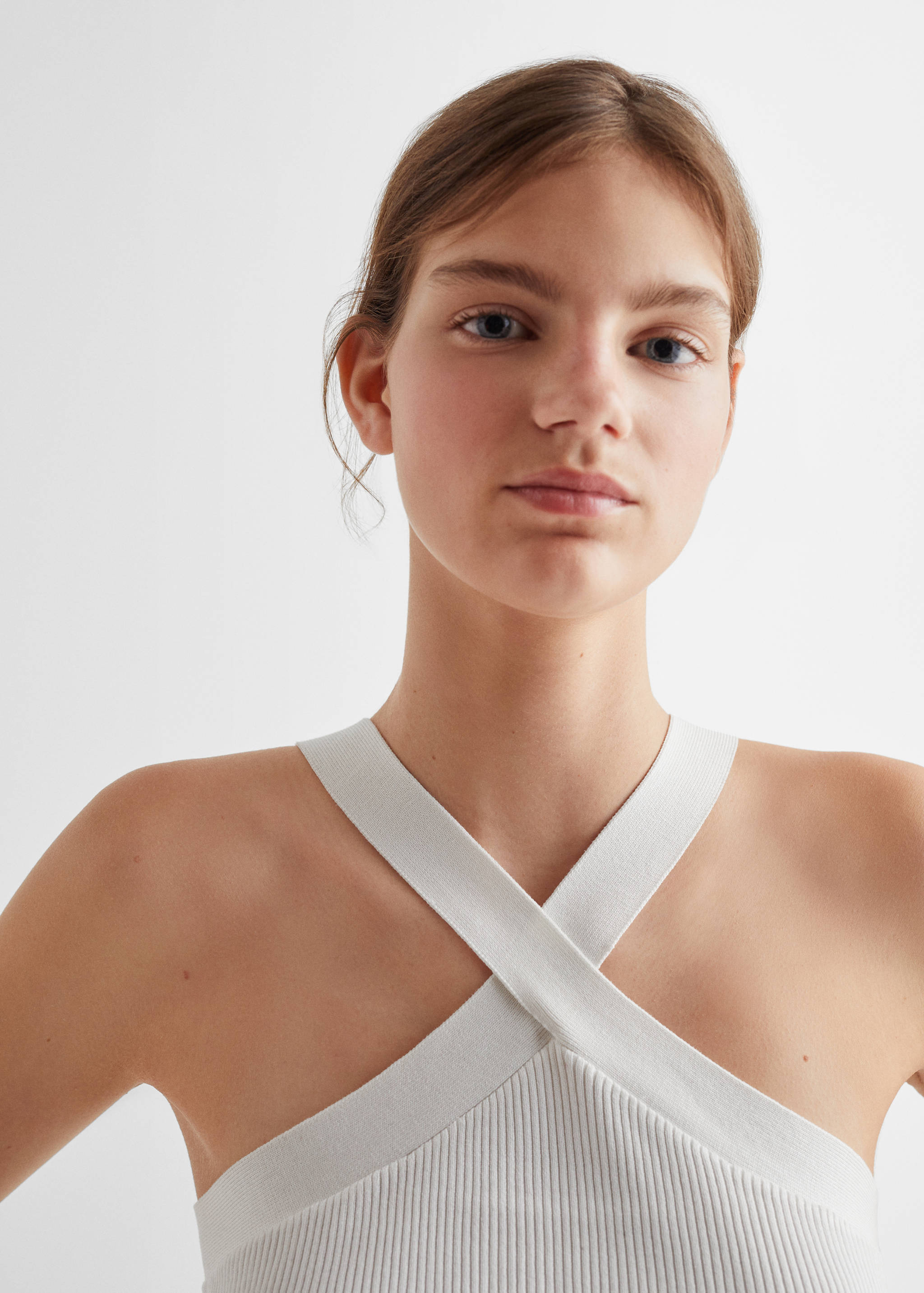 Wrap crop top - Medium plane
