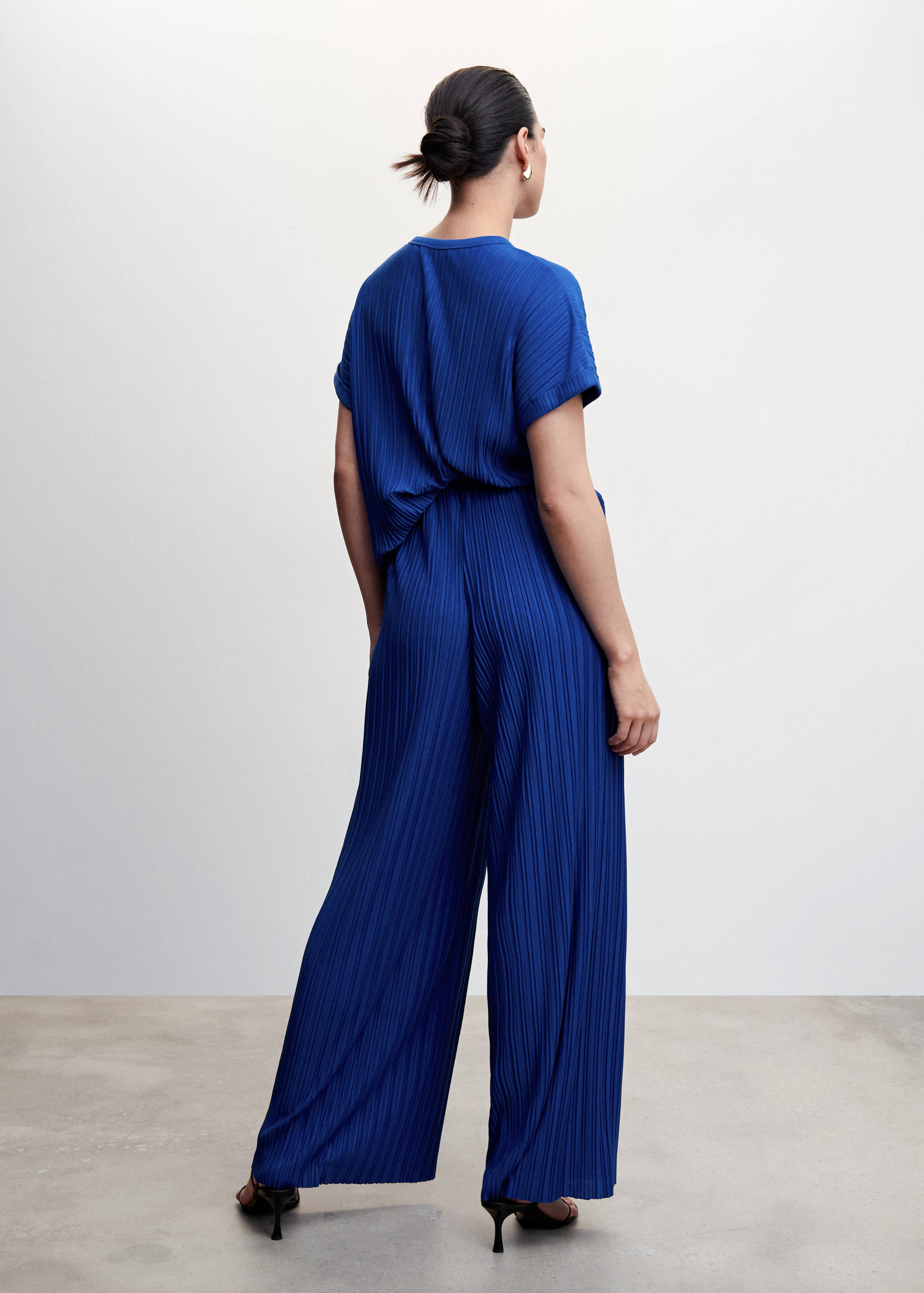 Pleated wideleg trousers - Reverse of the article