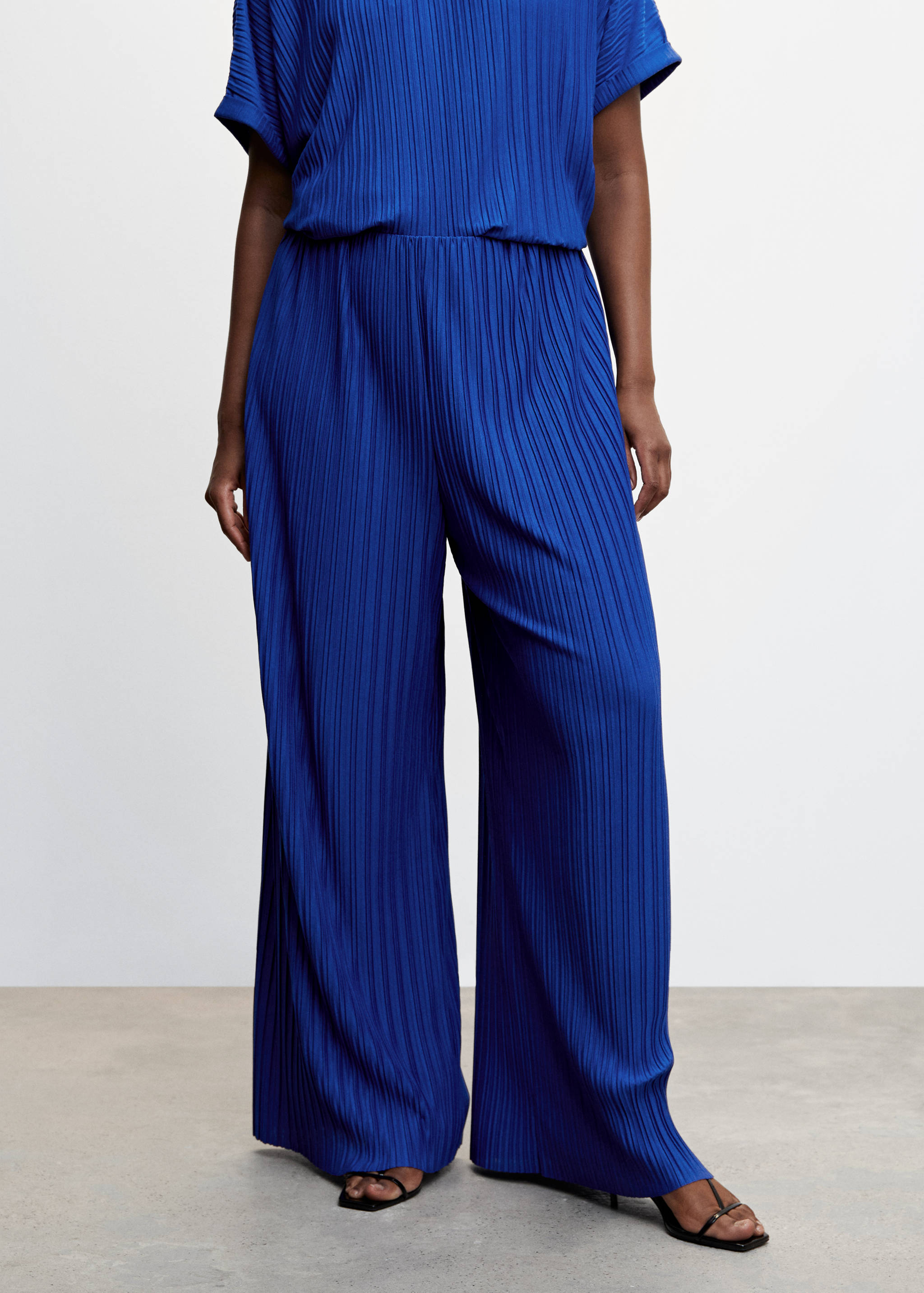Pleated wideleg trousers - Details of the article 5