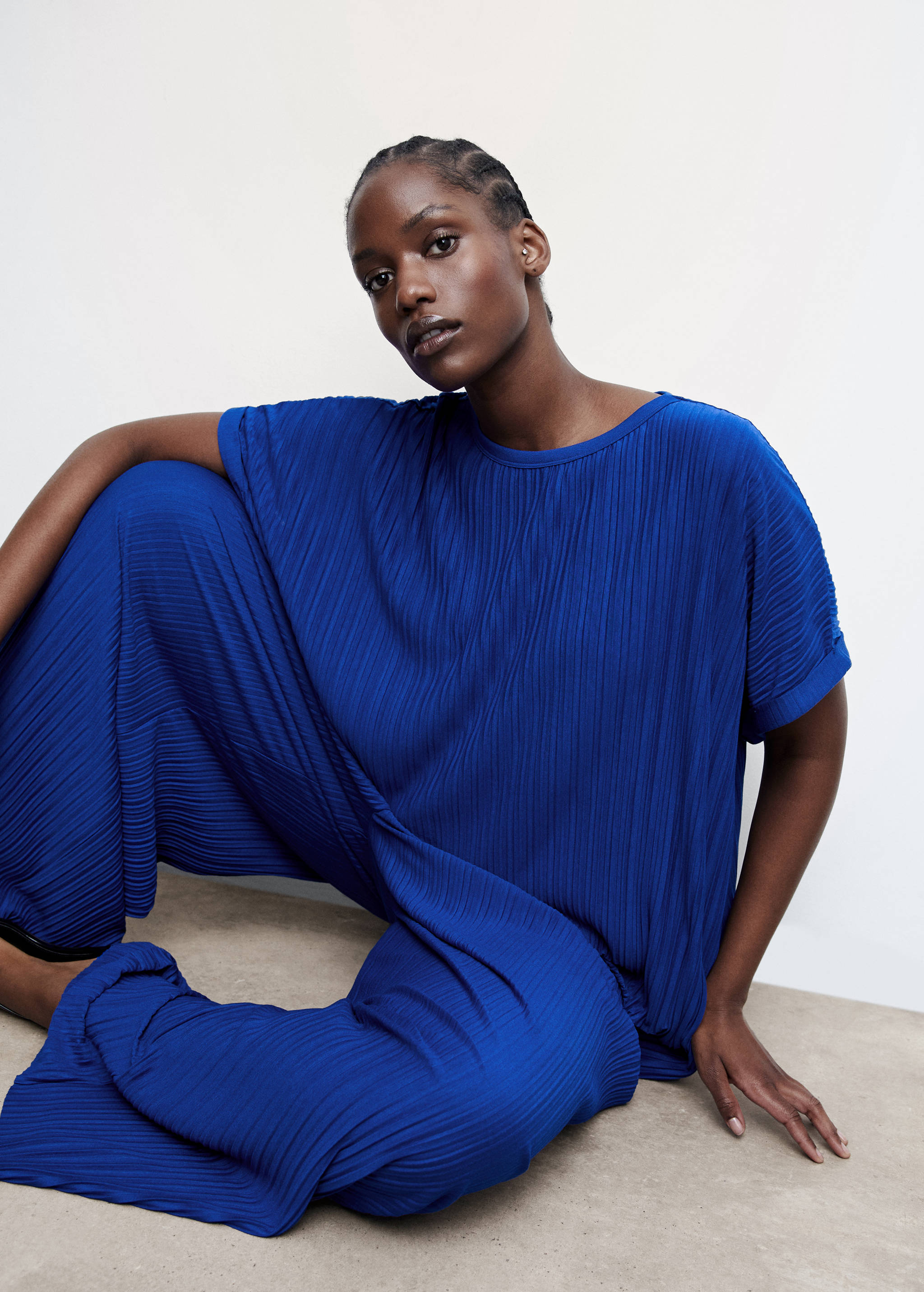 Pleated wideleg trousers - Details of the article 4