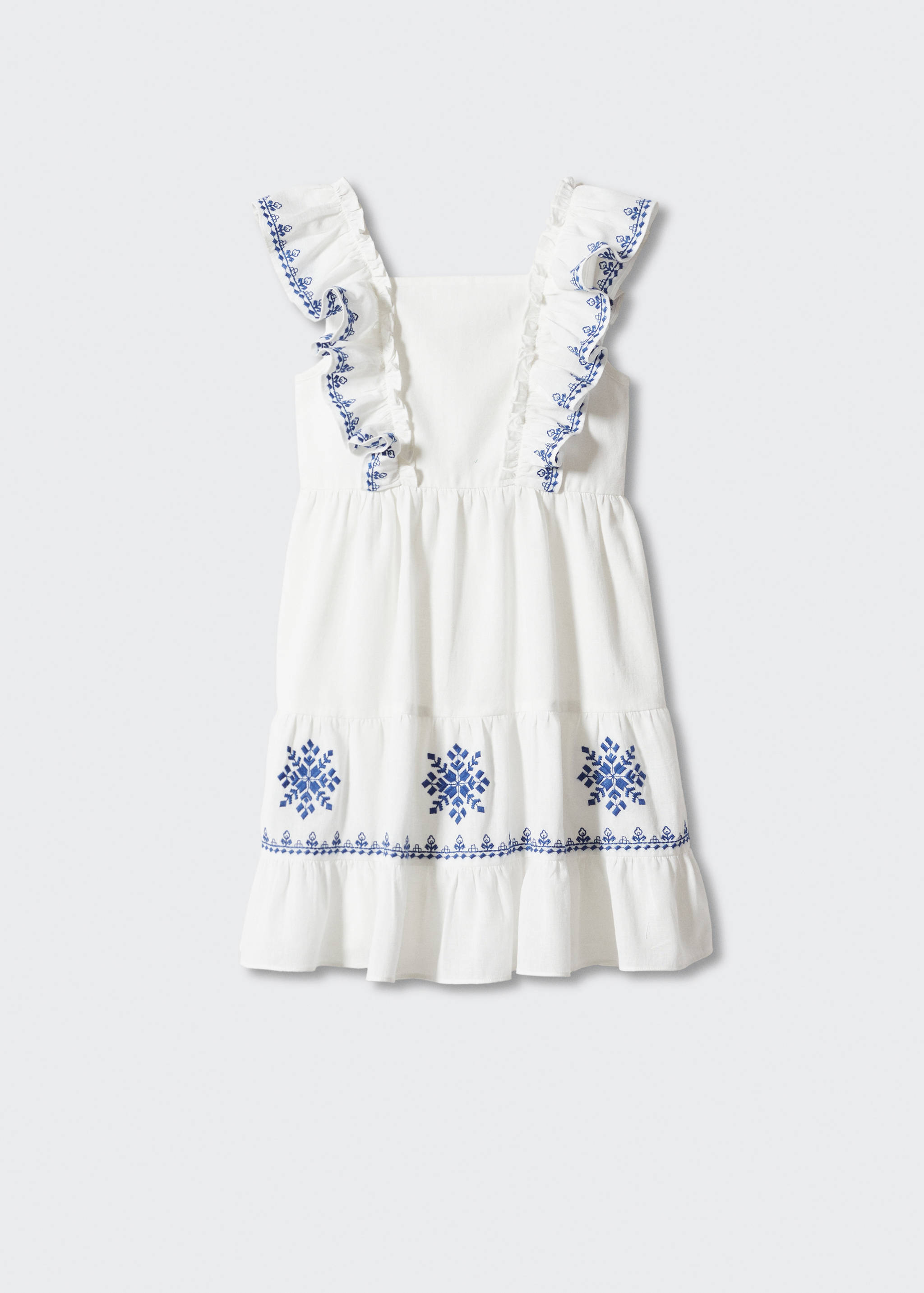 Ruffled linen dress - Article without model