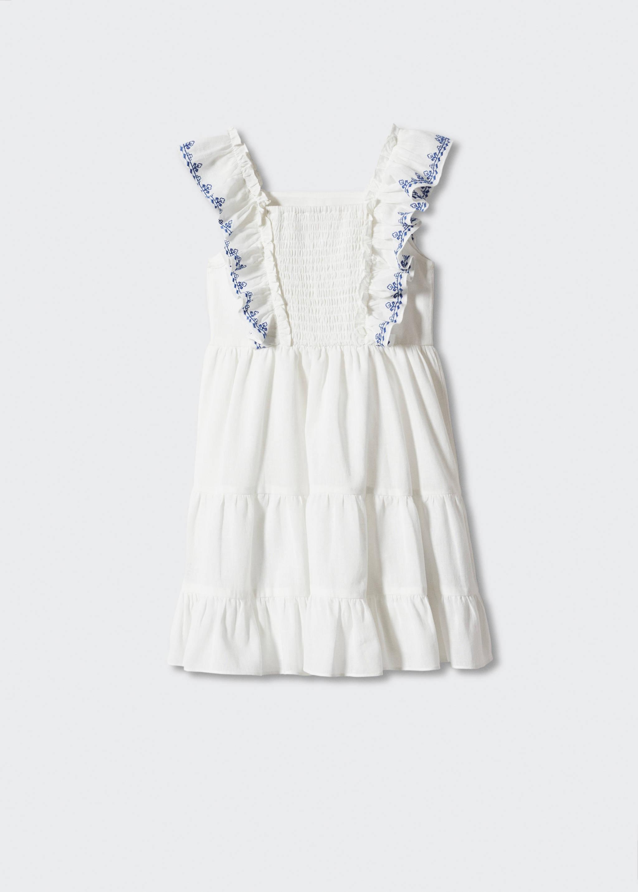 Ruffled linen dress - Reverse of the article