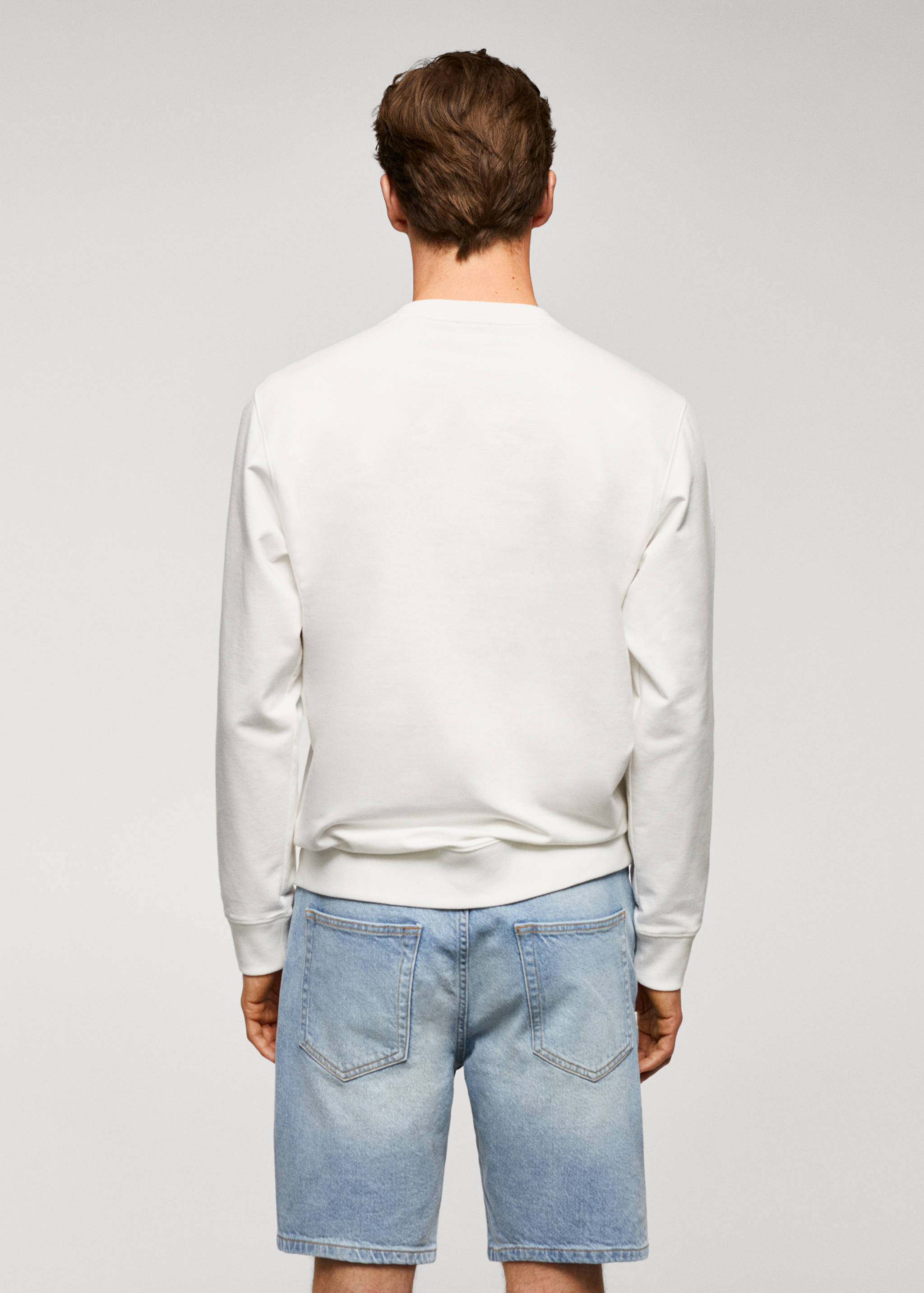 Cotton-blend printed sweatshirt - Reverse of the article
