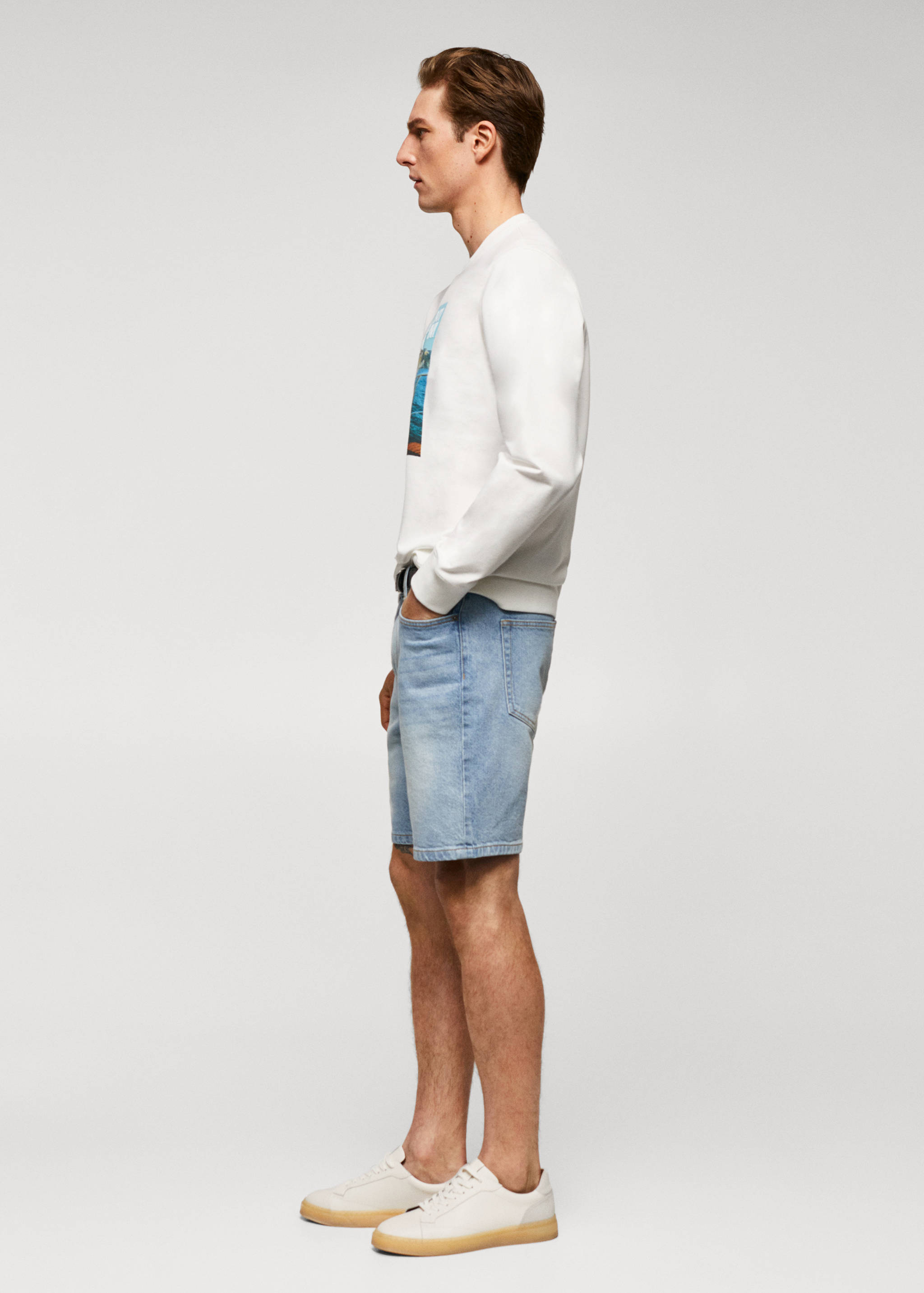 Cotton-blend printed sweatshirt - Details of the article 2