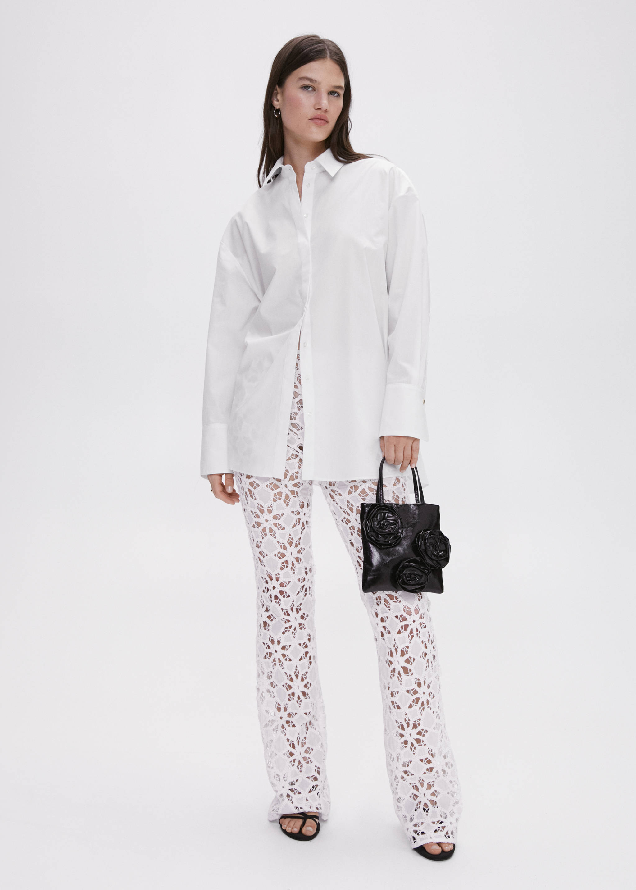 Oversize cotton shirt - General plane