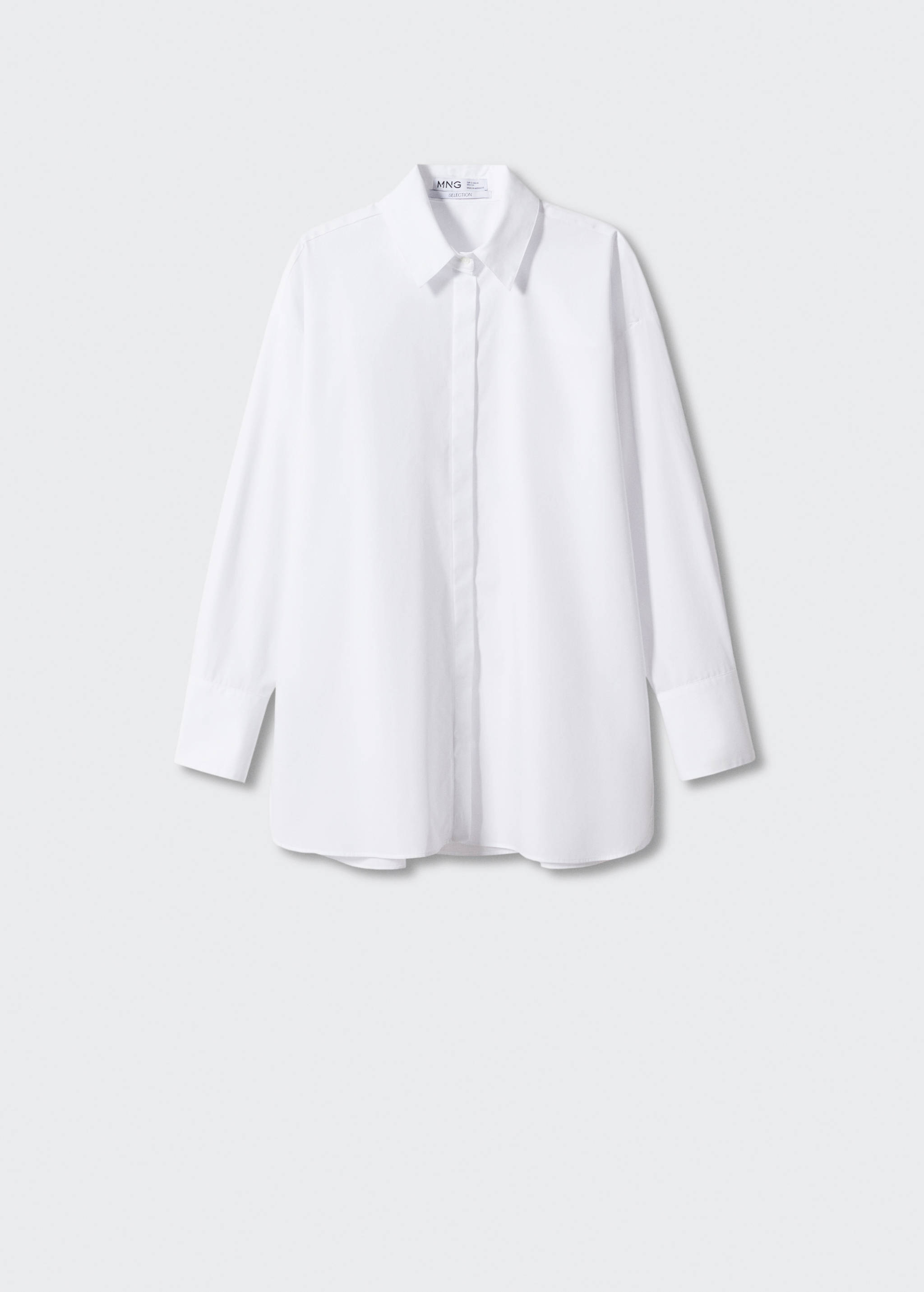 Oversize cotton shirt - Article without model