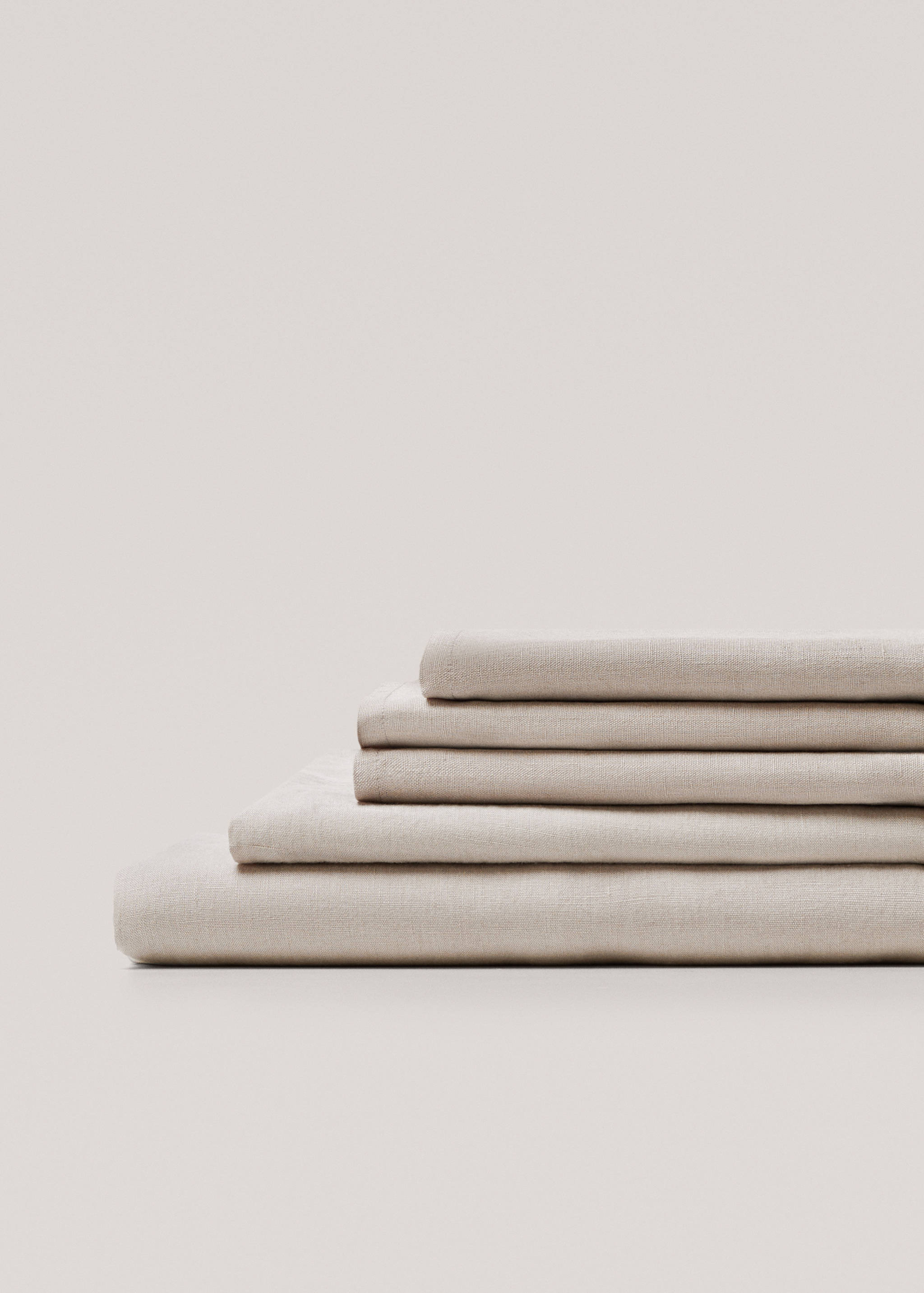 100% linen flat sheet Superking bed - Details of the article 2