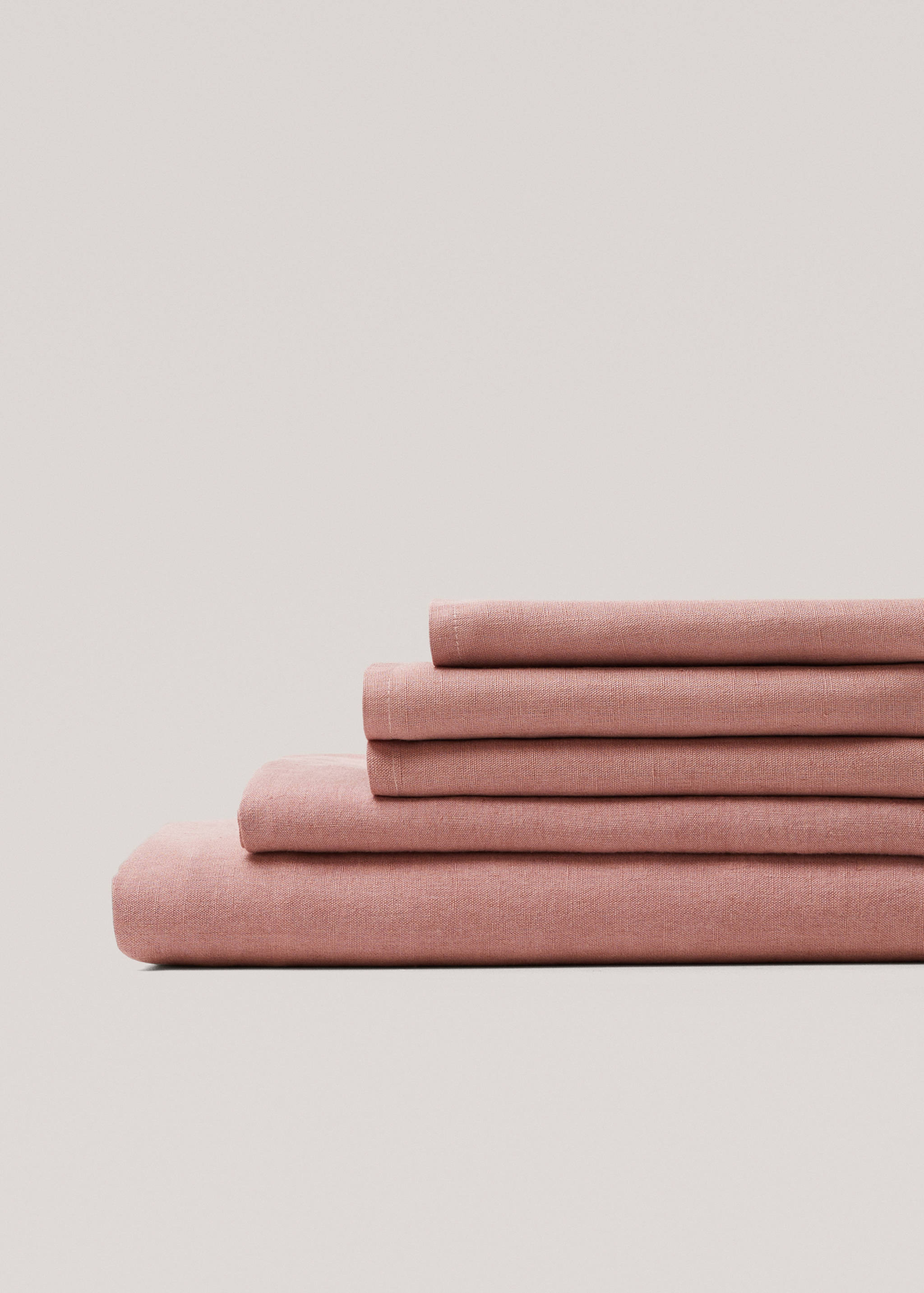 100% linen flat sheet Superking bed - Details of the article 2