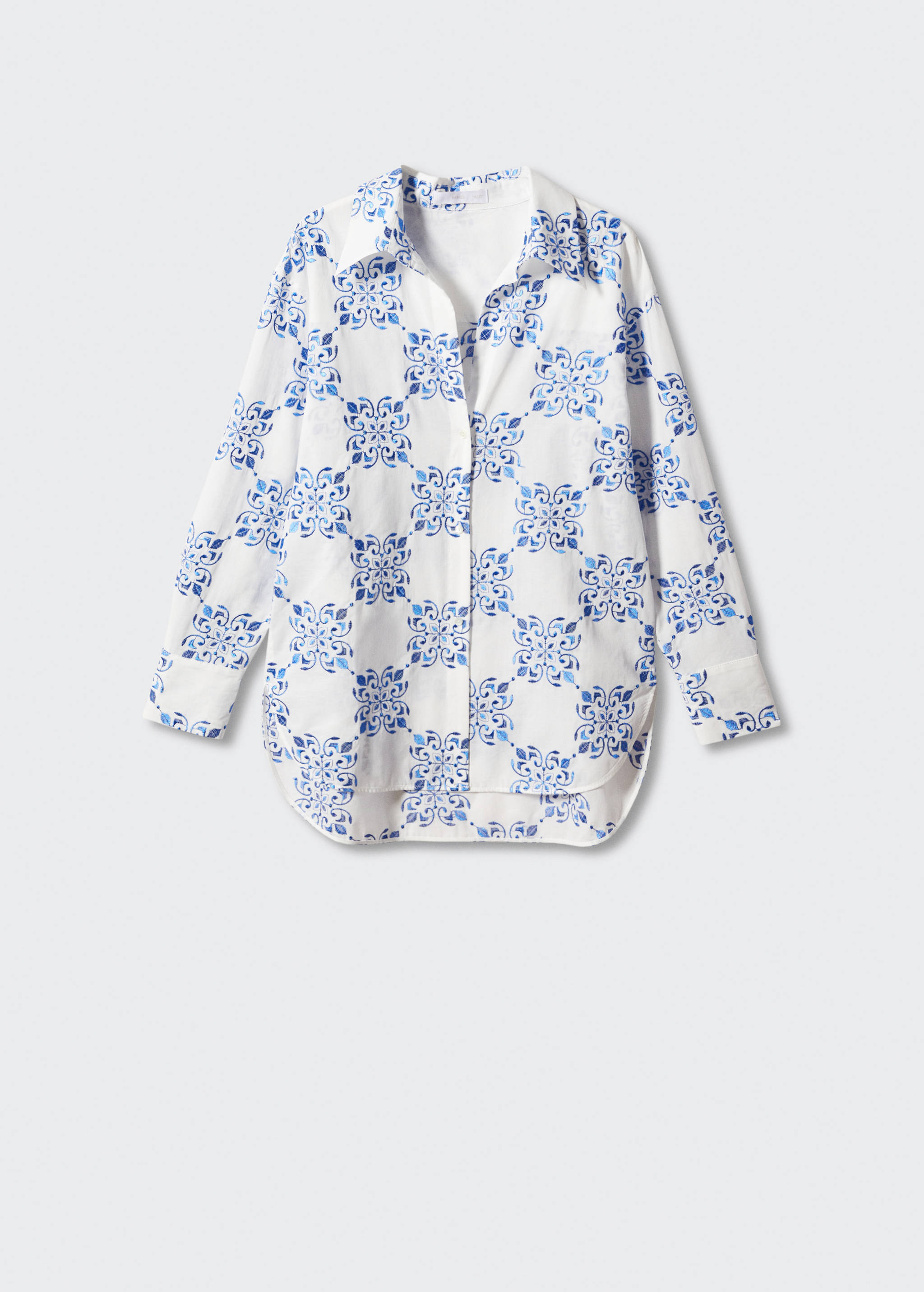 Camisa oversize bordada - Artículo sin modelo