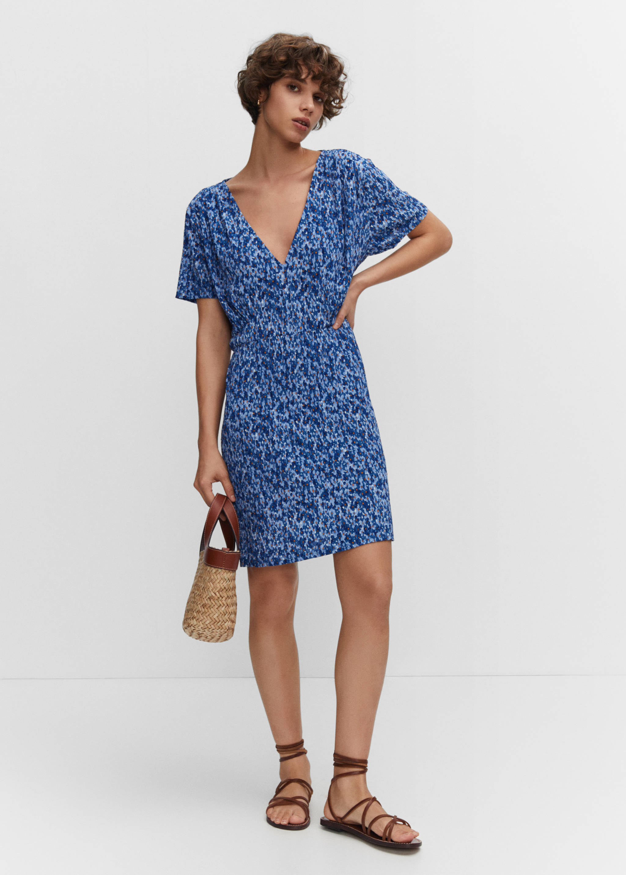 Vestit textura estampat - Pla general