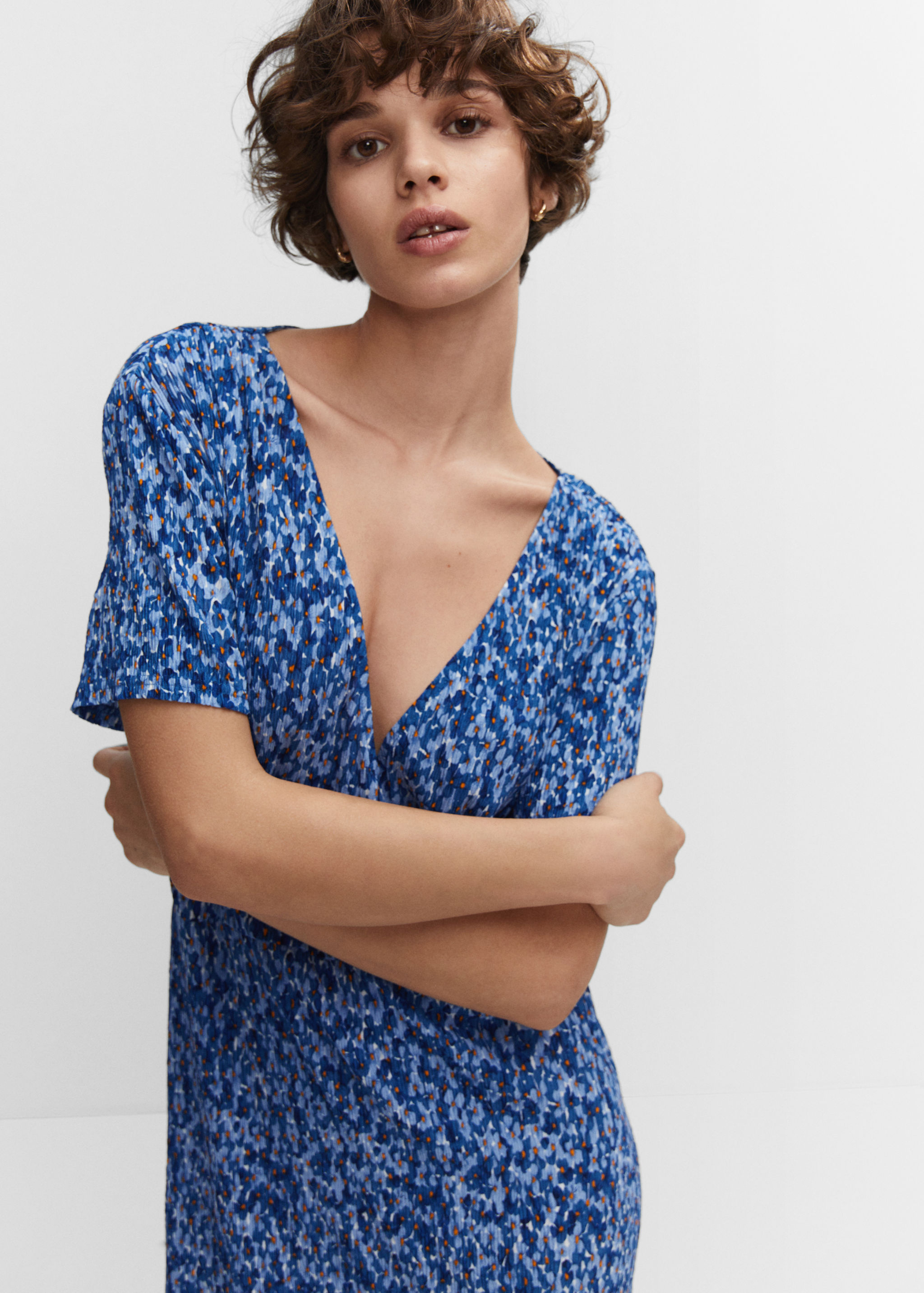 Vestido textura estampado - Detalle del artículo 1