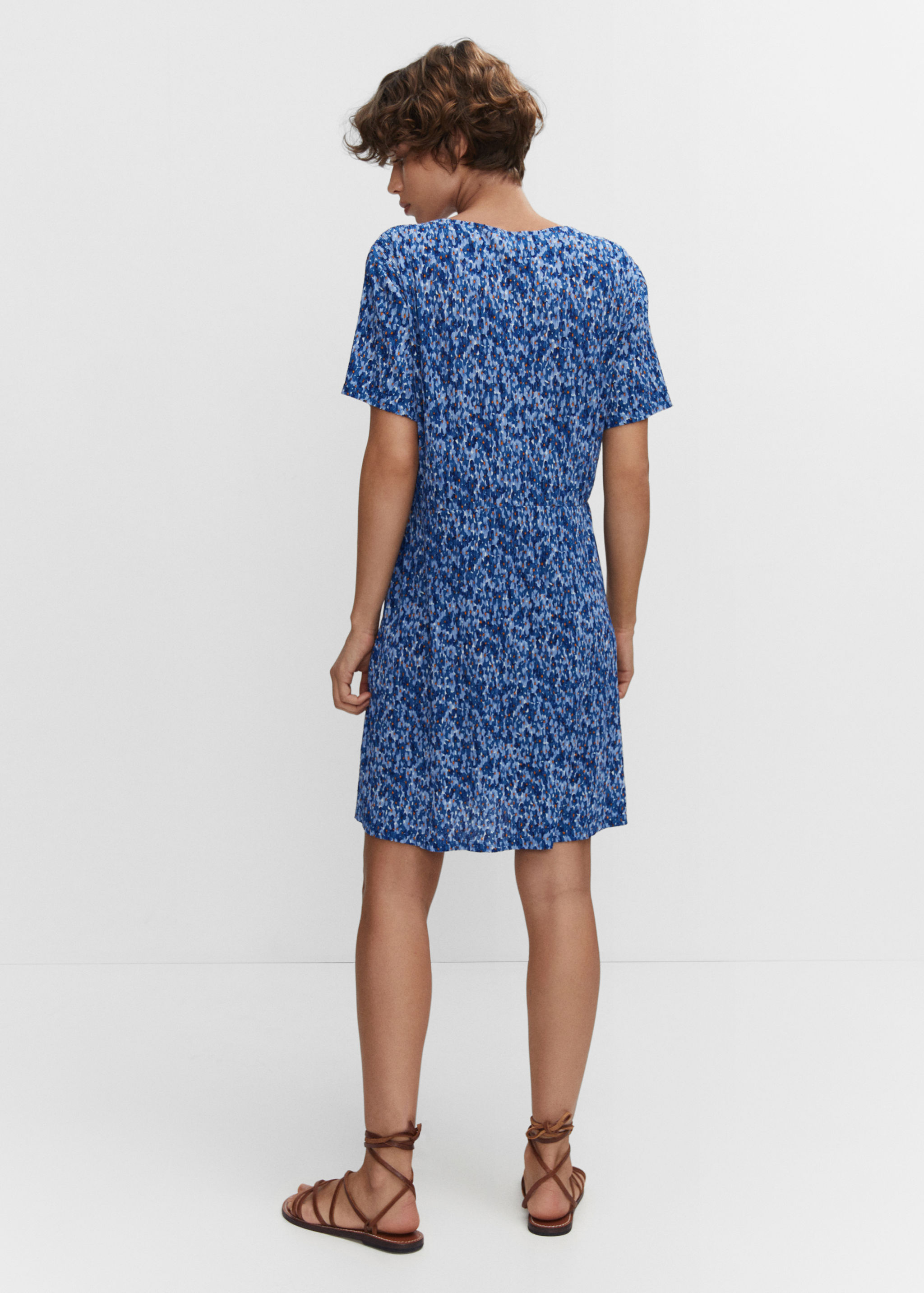 Vestido textura estampado - Reverso del artículo