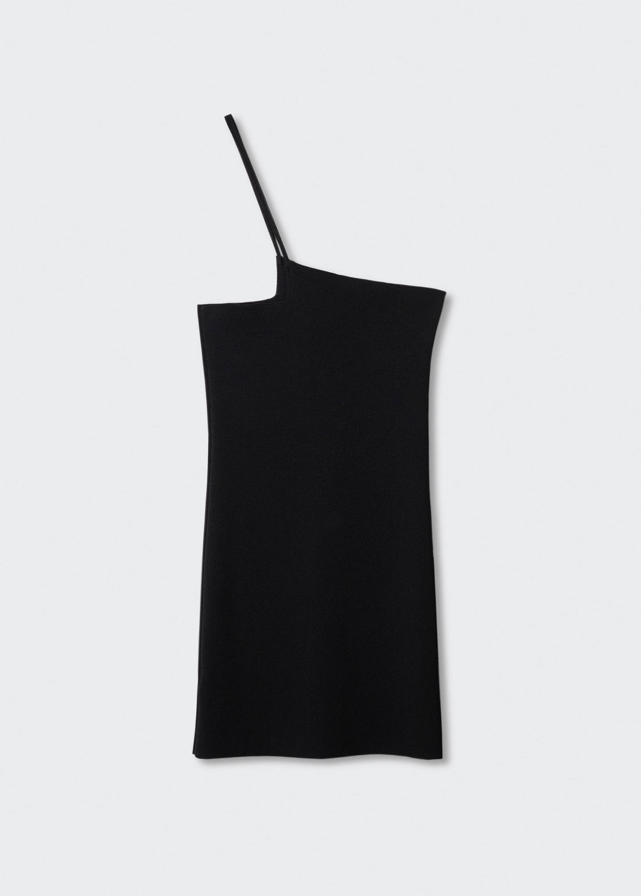 Asymmetric neckline dress - Article without model