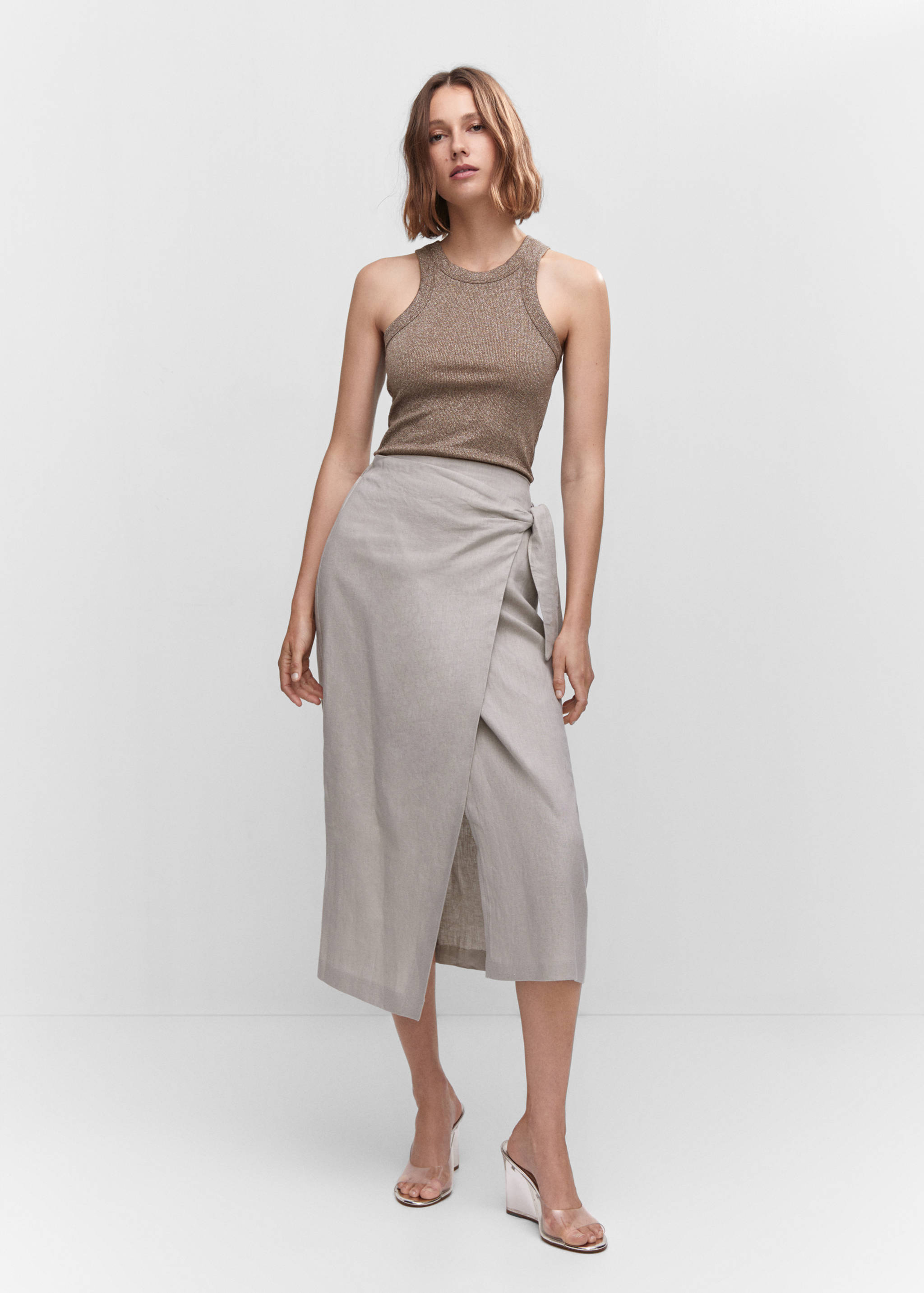 Top canalé metal·litzat - Pla general