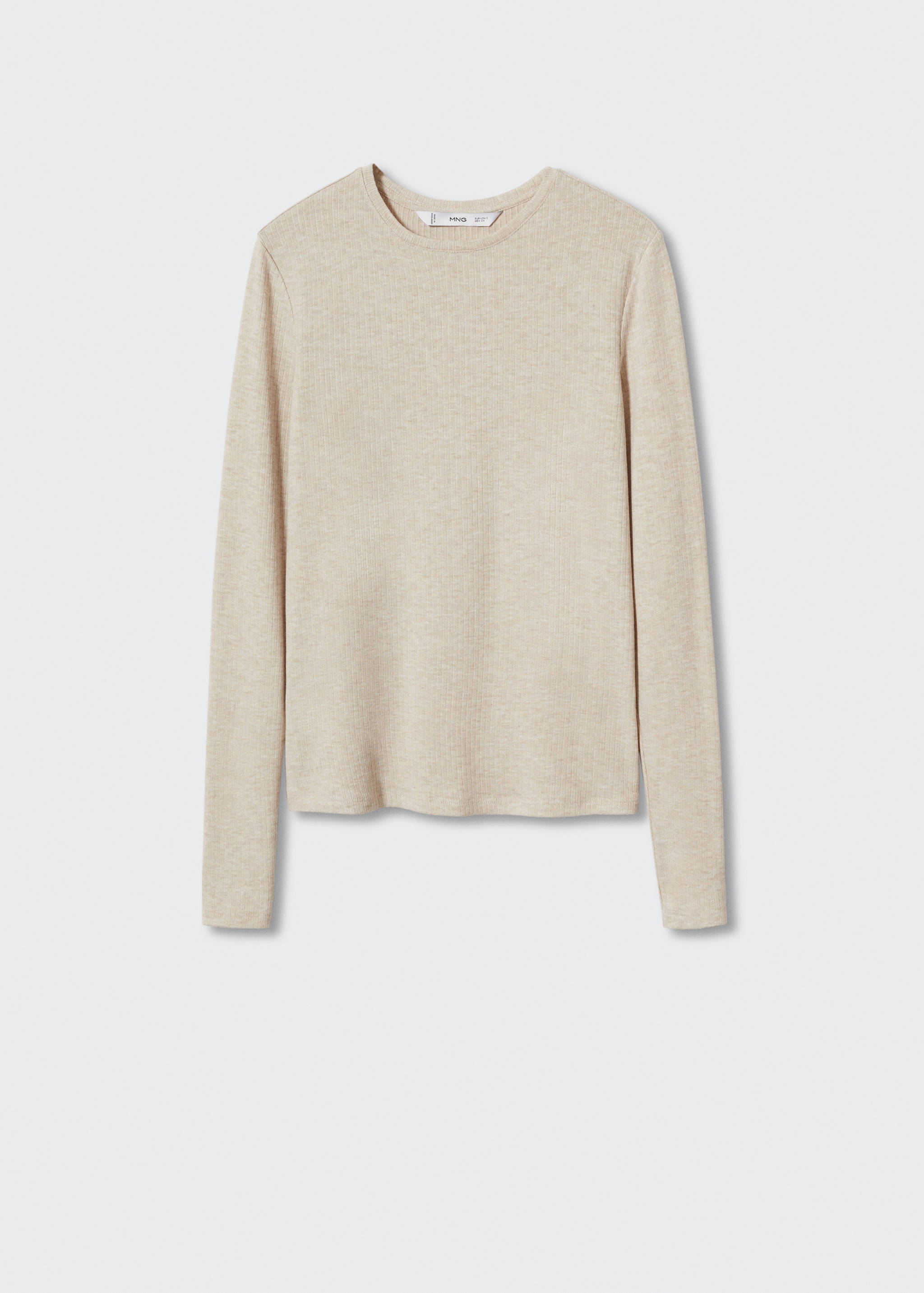 T-shirt maille côtelée - Article sans modèle