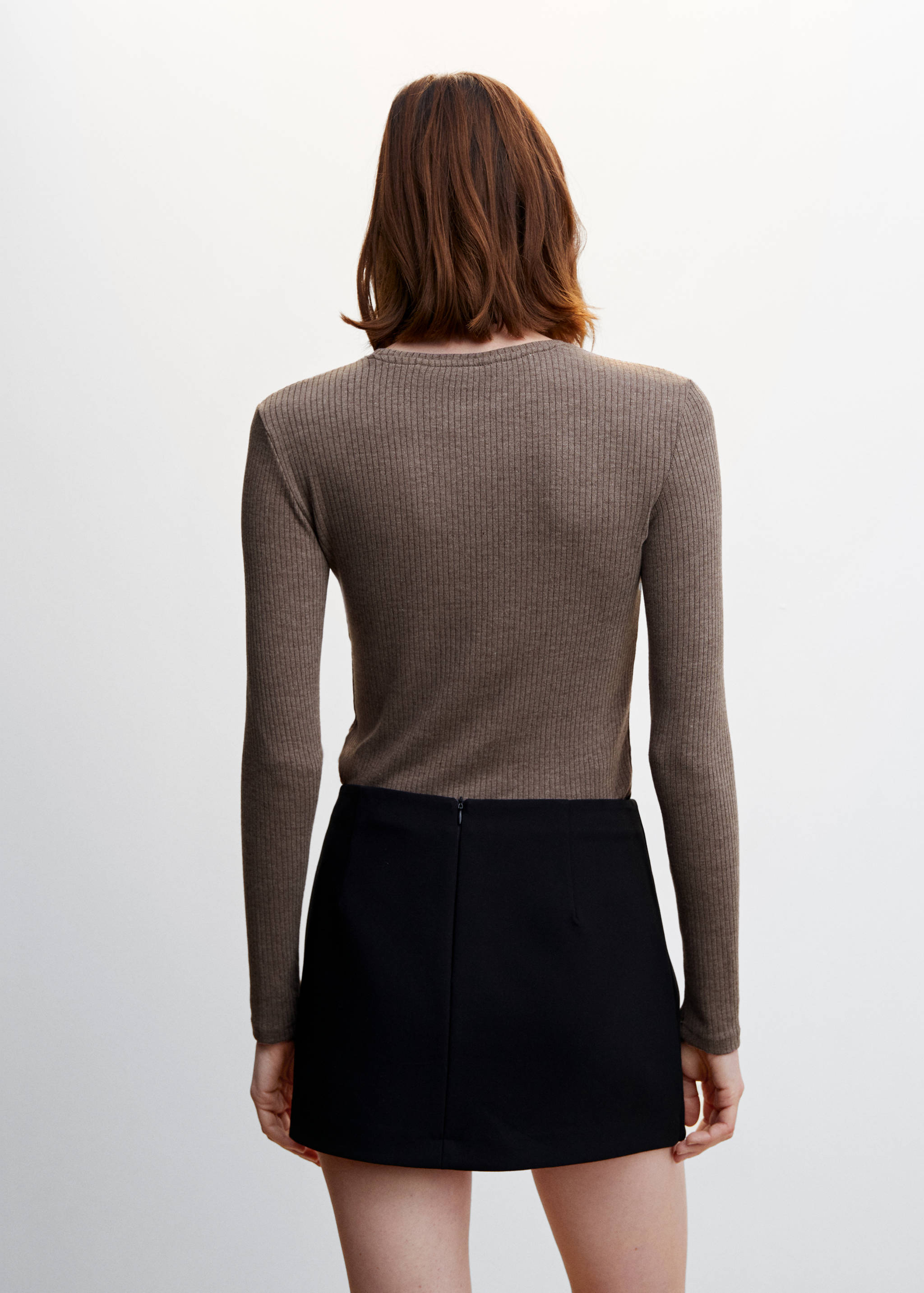 T-shirt maille côtelée - Verso de l’article