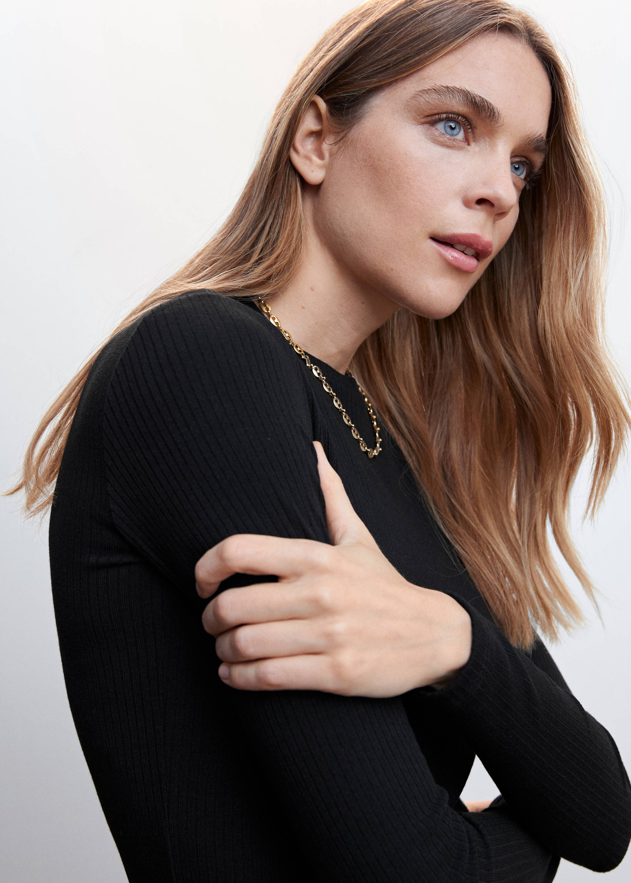 T-shirt maille côtelée - Détail de l'article 1