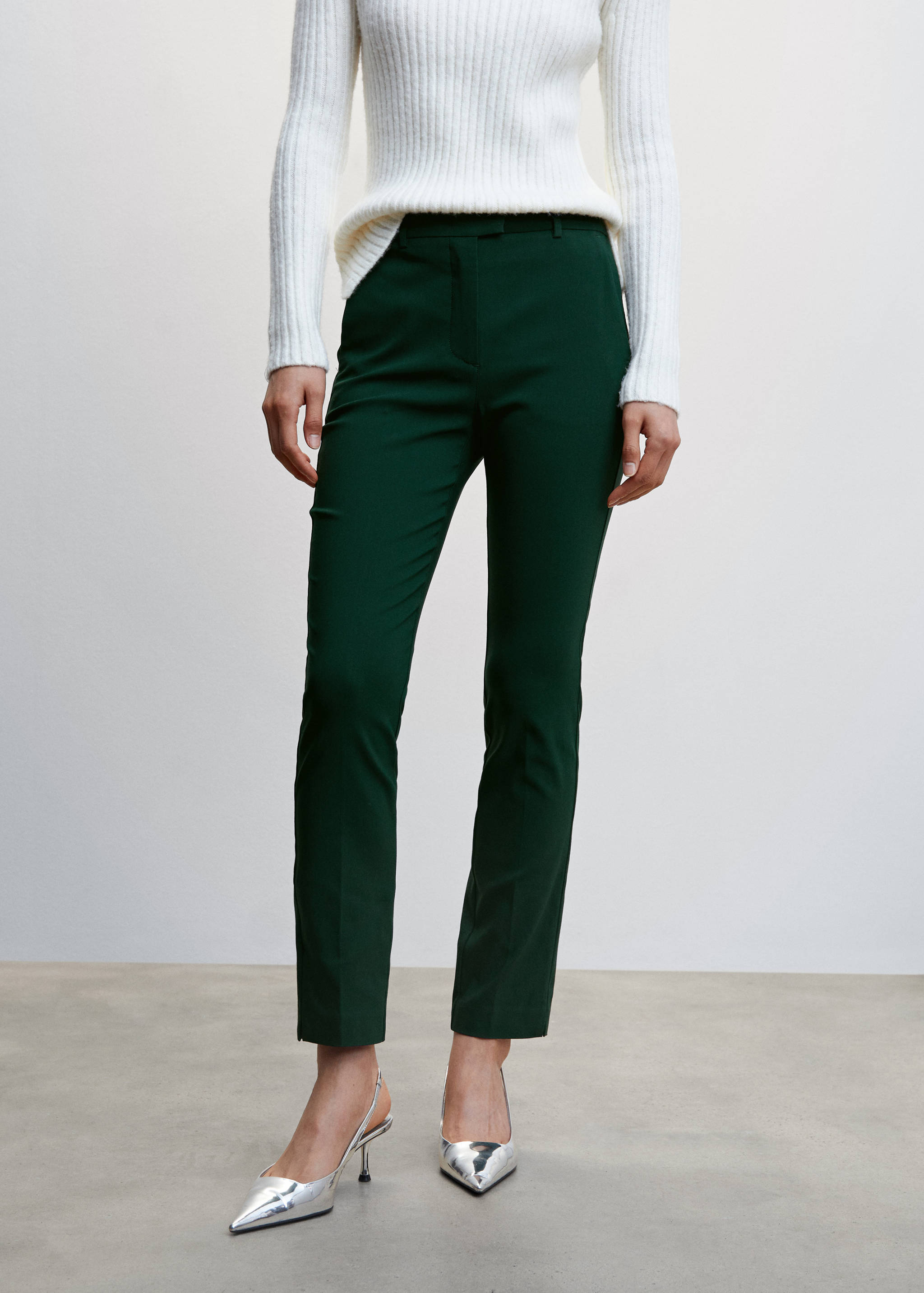 Crop skinny trousers - Medium plane